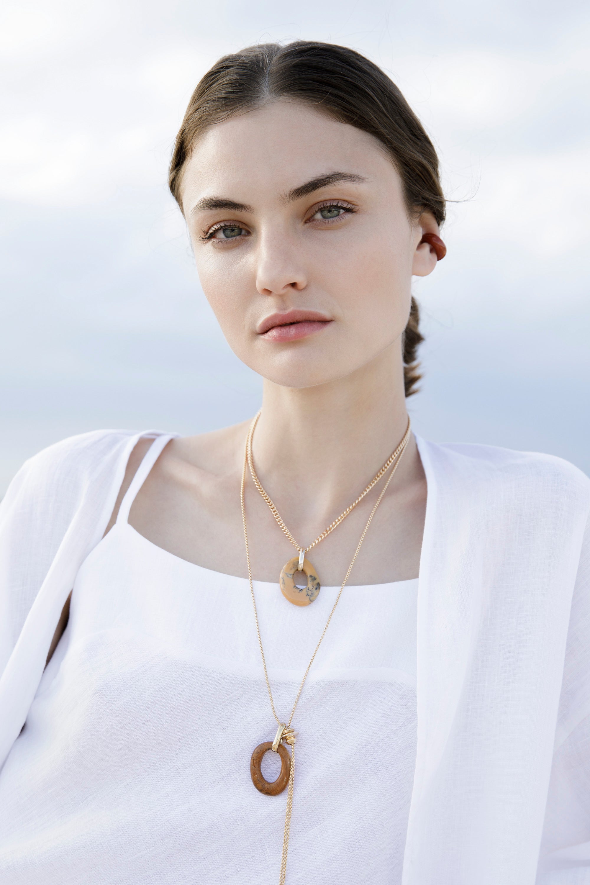 Flared linen camisole top 7552L