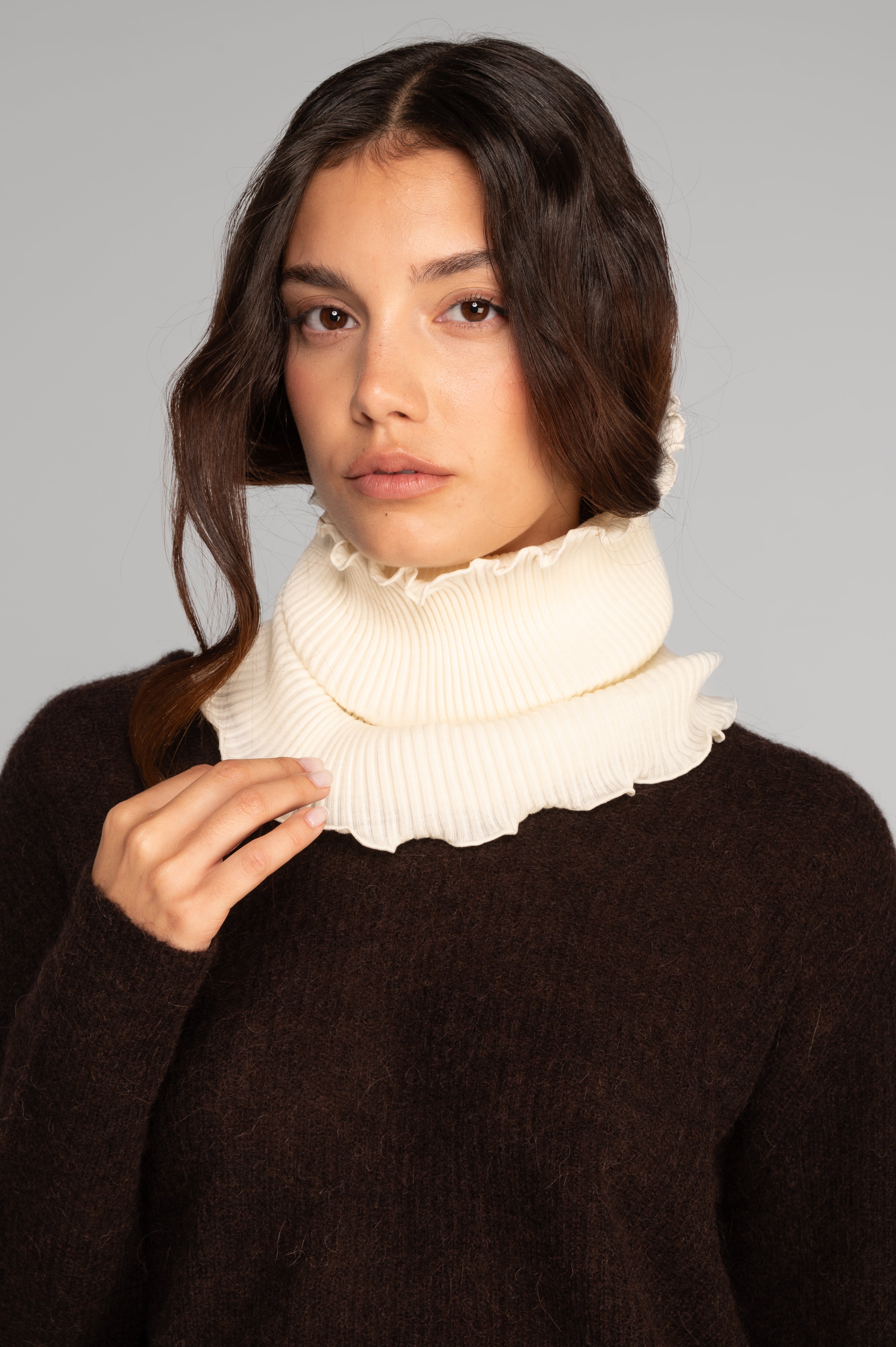 Neckwarmer Oscalito wool silk 3431