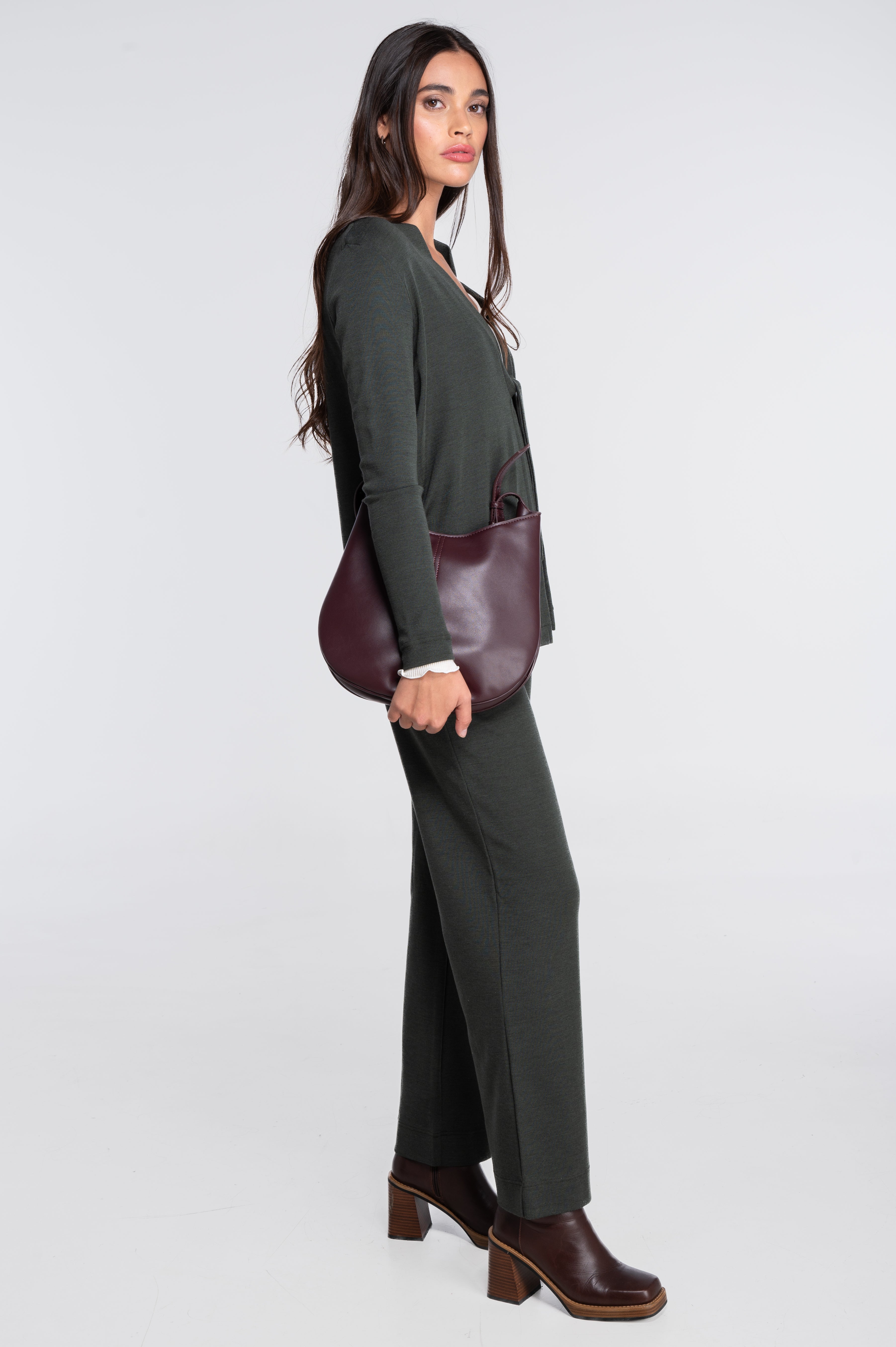 Wide-leg wool and silk trousers 5681
