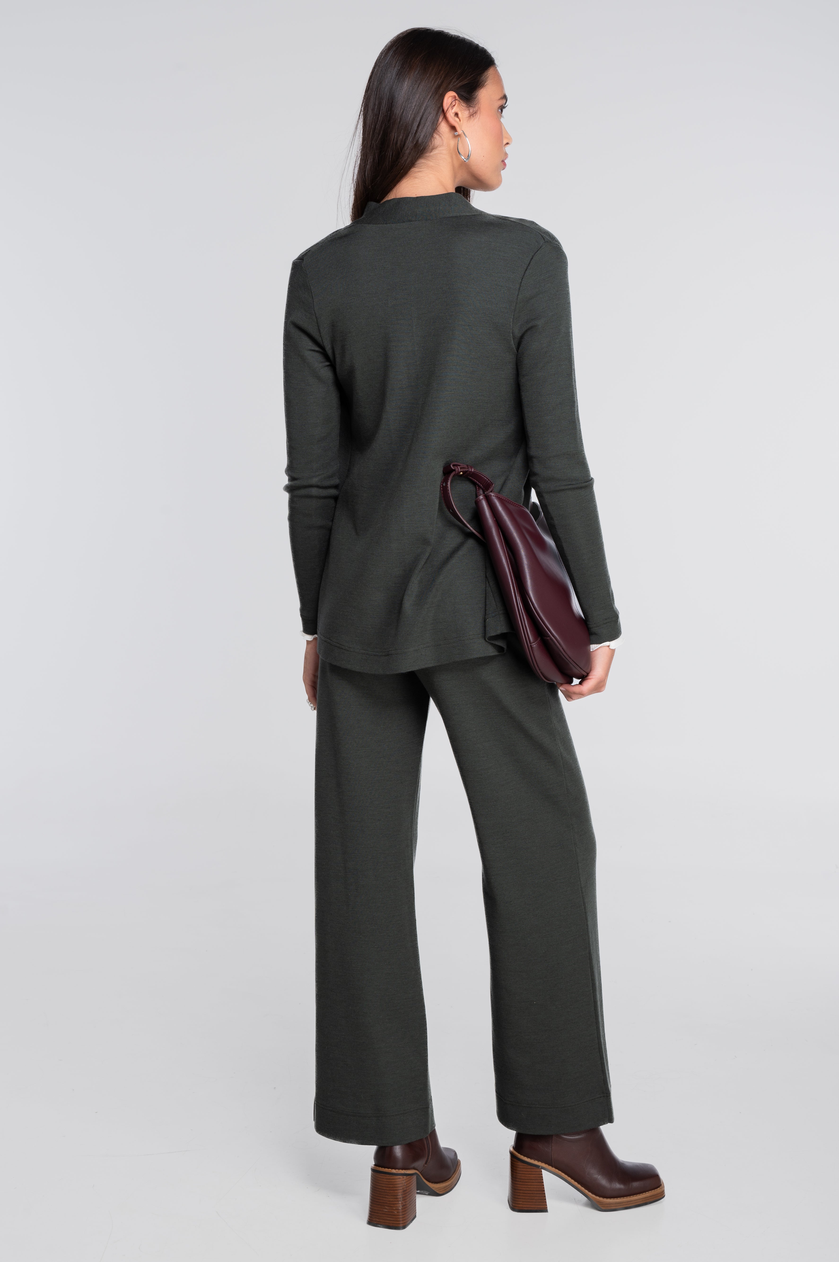 Wide-leg wool and silk trousers 5681