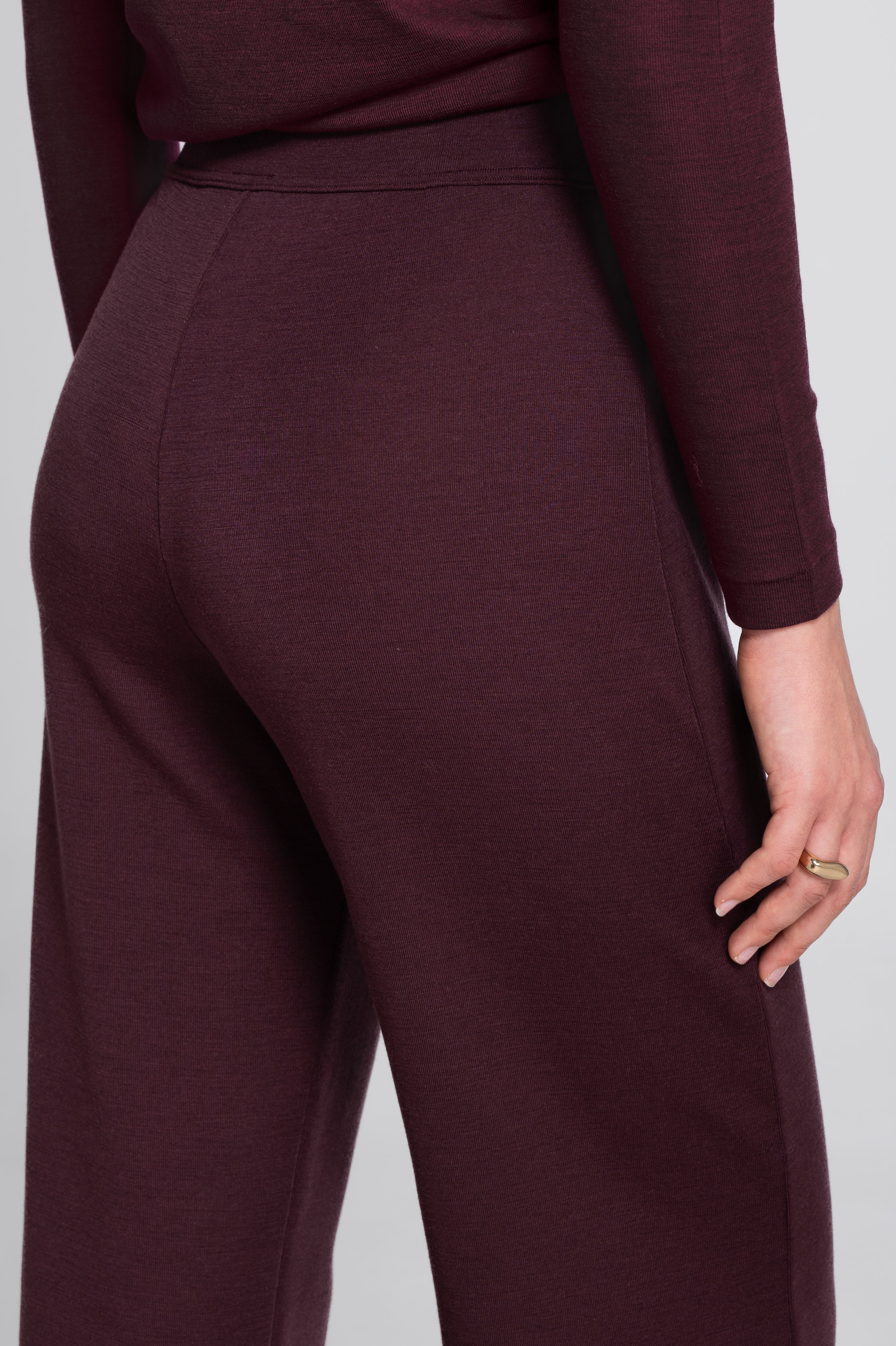 Wide-leg wool and silk trousers 5681