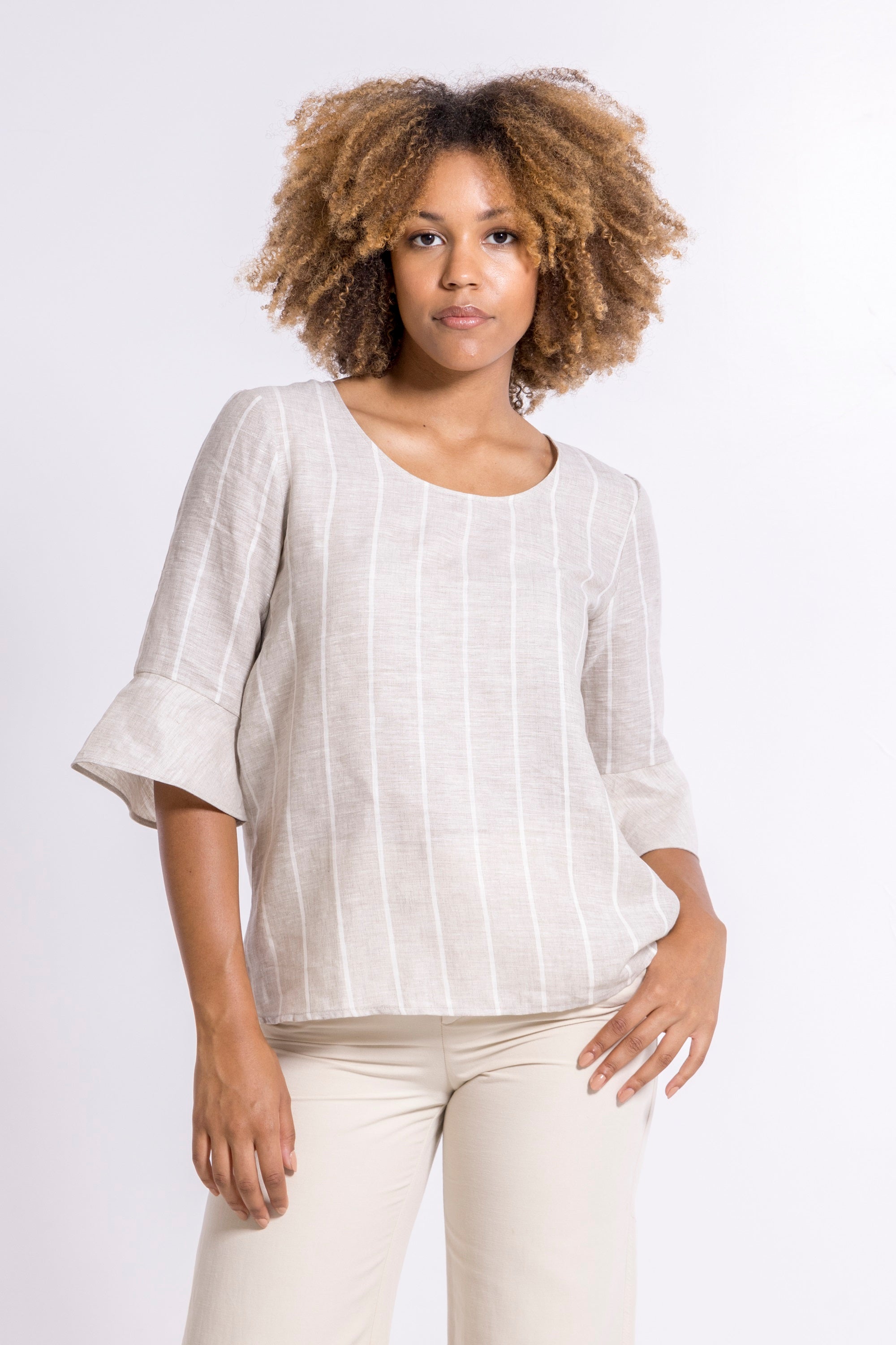 Longsleeves Woman100% FLAX 5785 - Oscalito