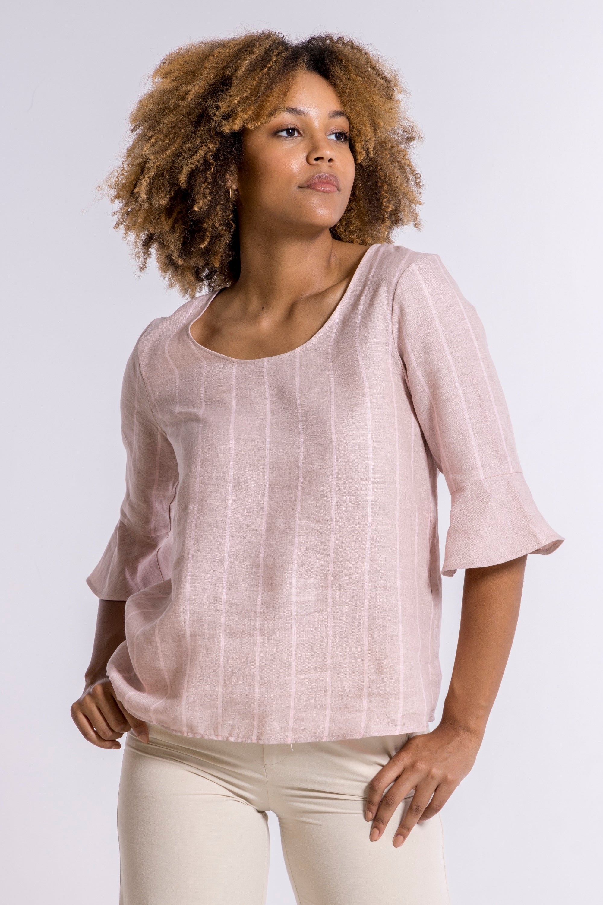 Longsleeves Woman100% FLAX 5785 - Oscalito