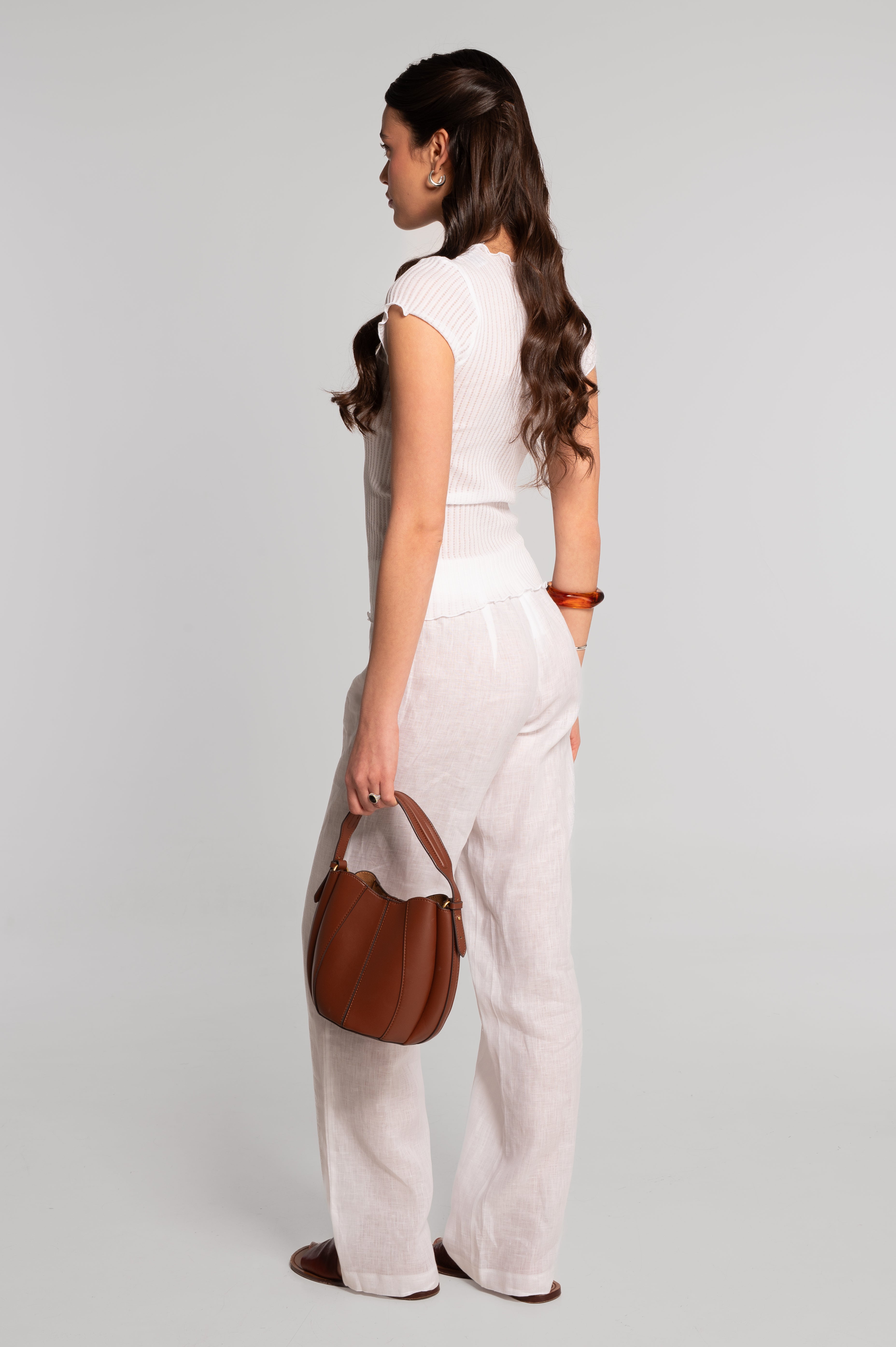 Short sleeves top in ajouré Filoscozia 3117