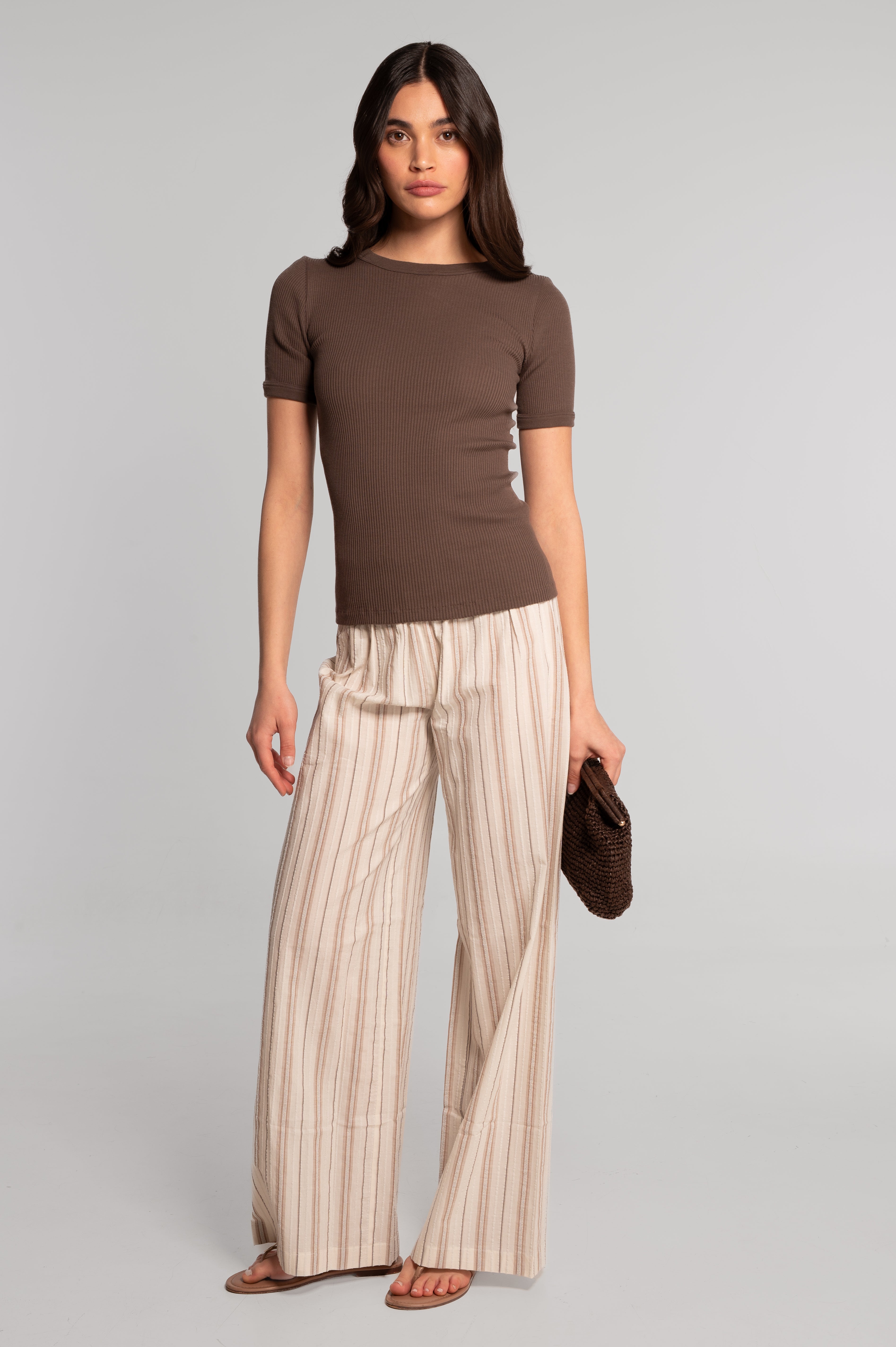 Cotton round neck T-shirt 7159