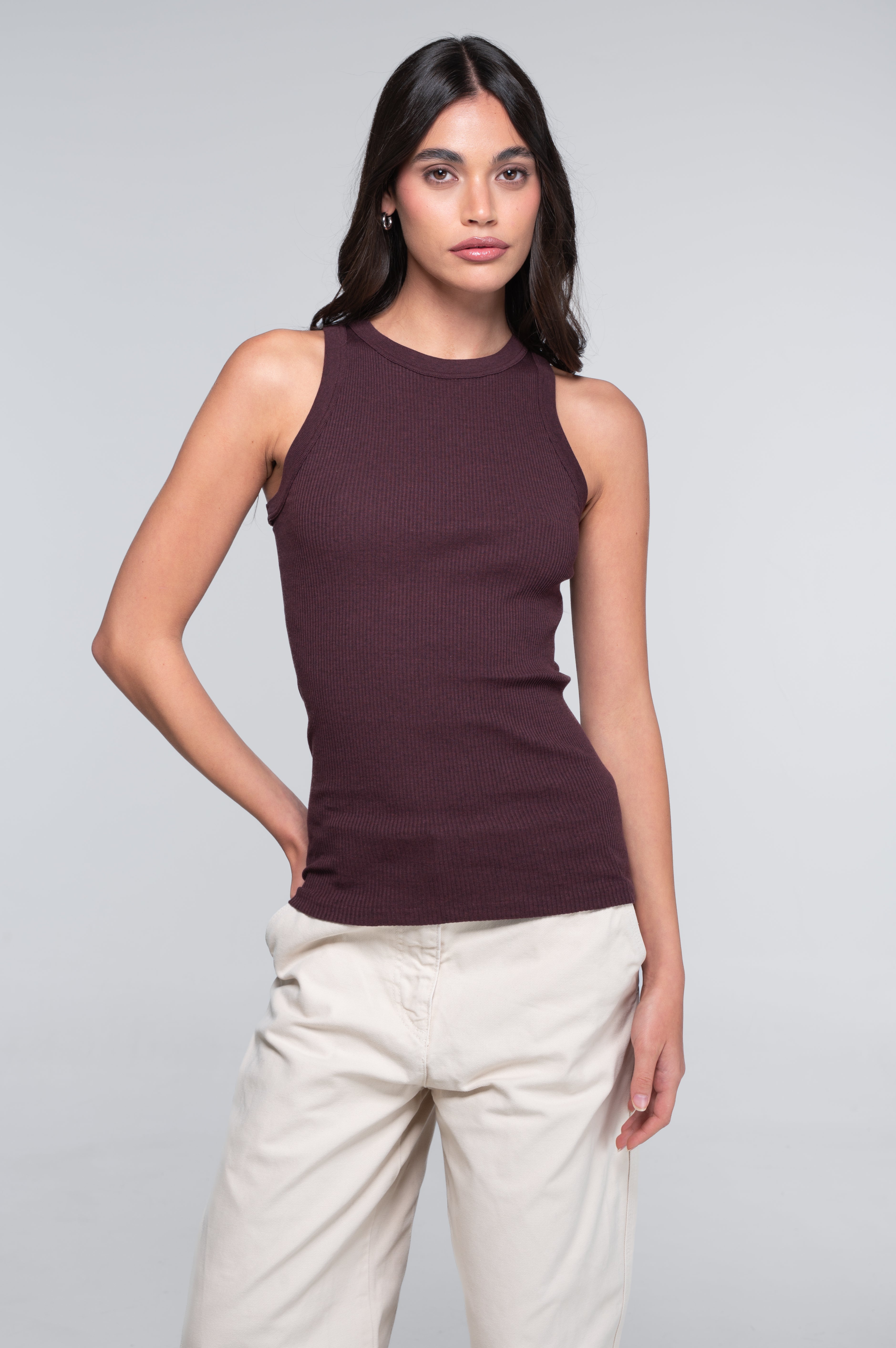 Cotton halterneck top 7165