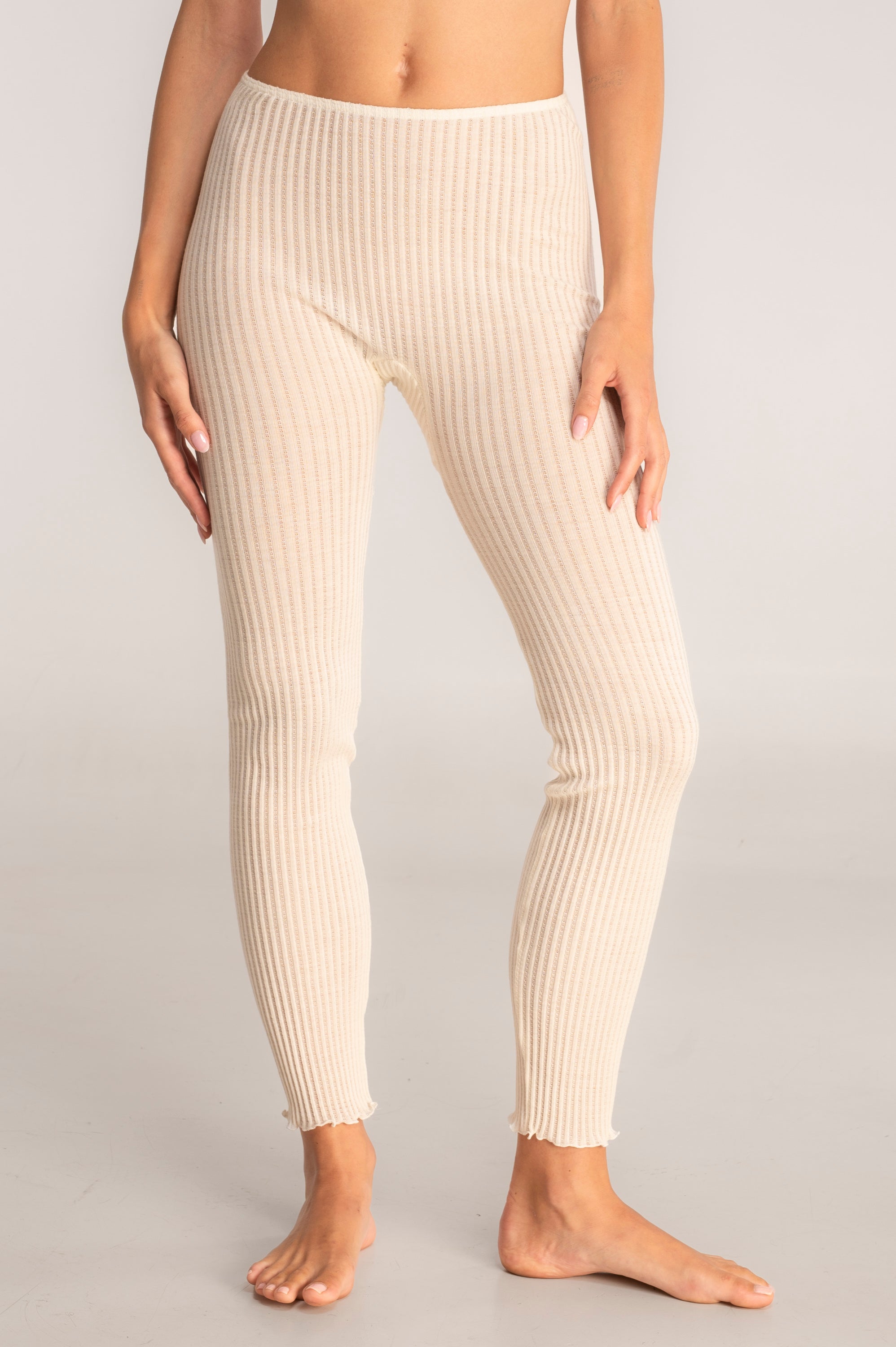 Leggings in ajouré wool and silk 7497