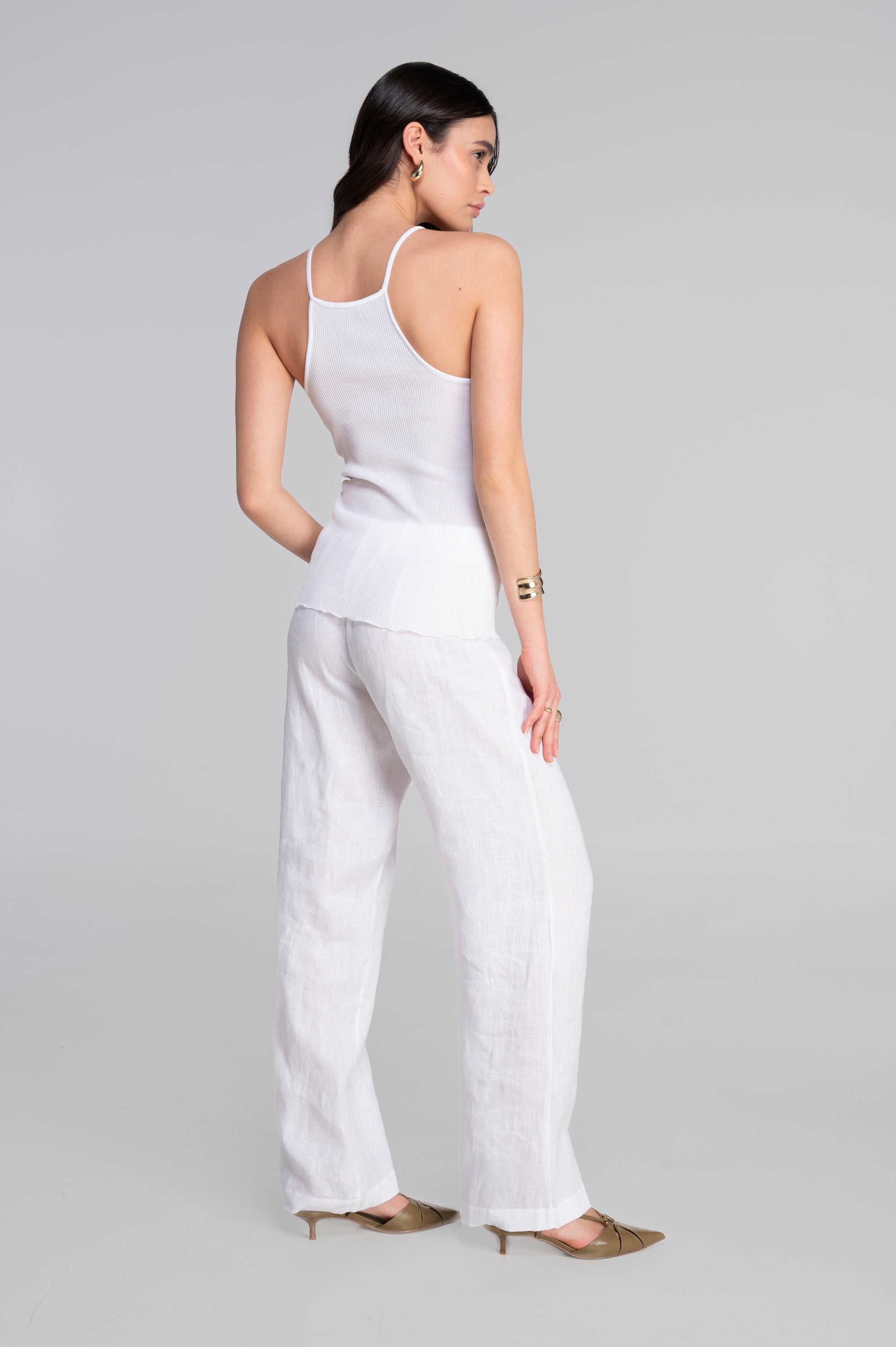 Filoscozia halter neck top with chantilly lace 7525