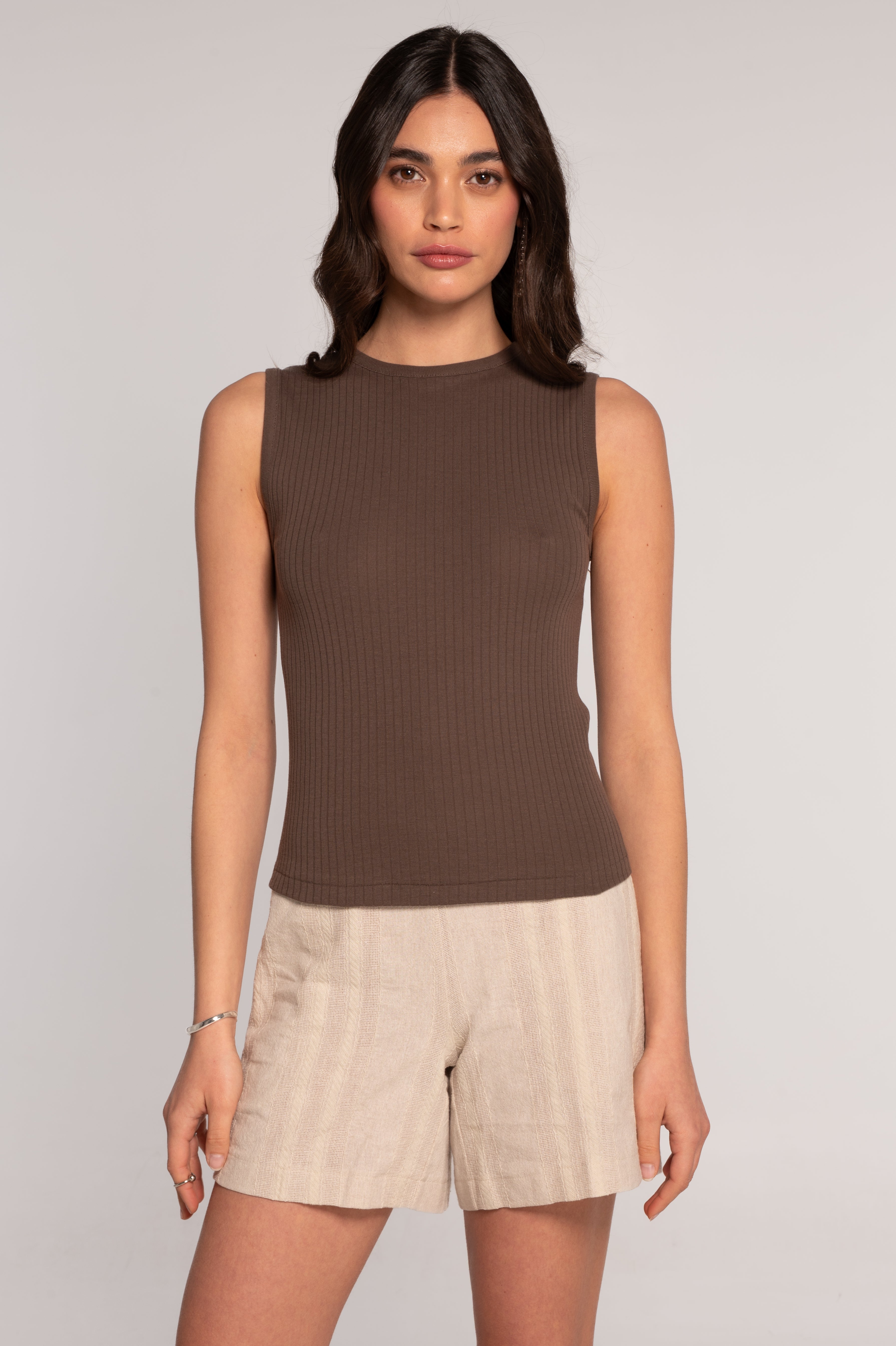 Cotton round neck top 7562