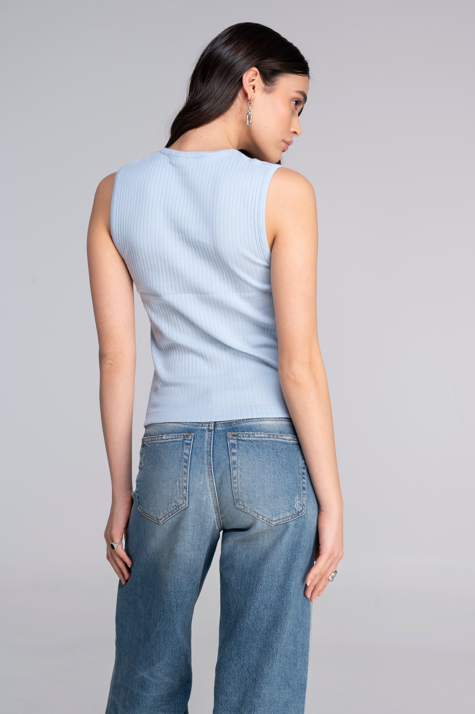 Cotton round neck top 7562