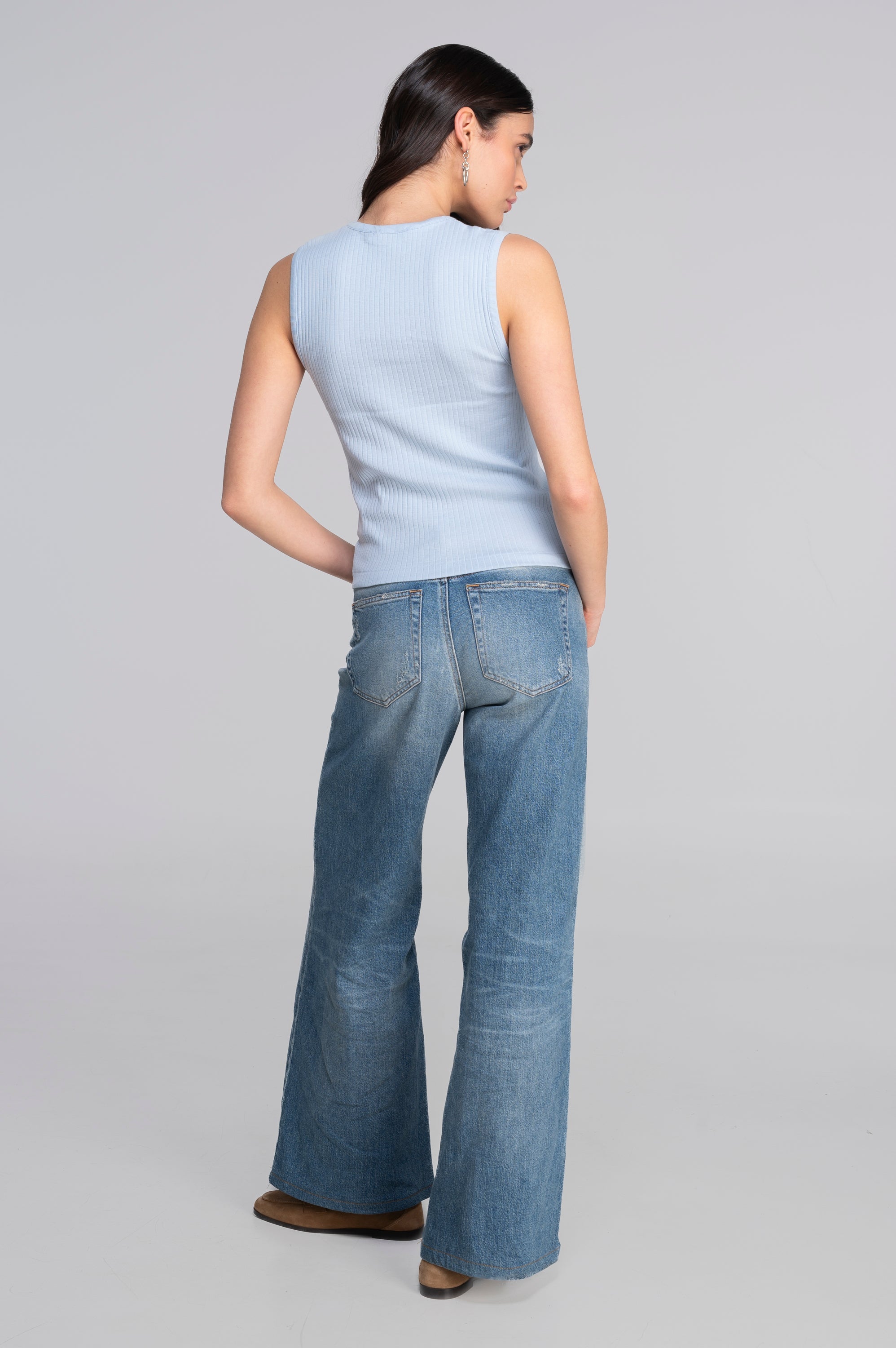 Cotton round neck top 7562