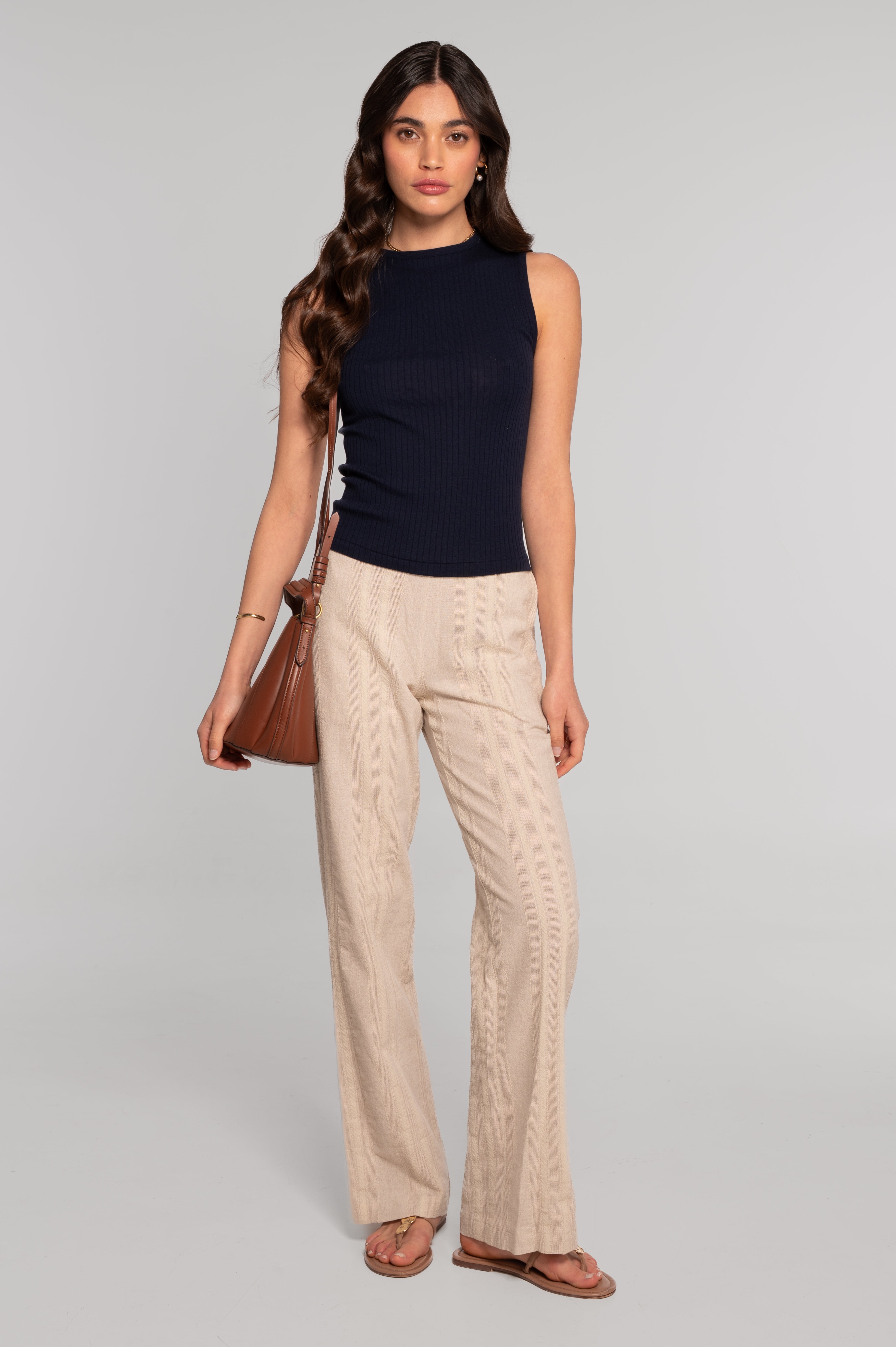 Cotton round neck top 7562