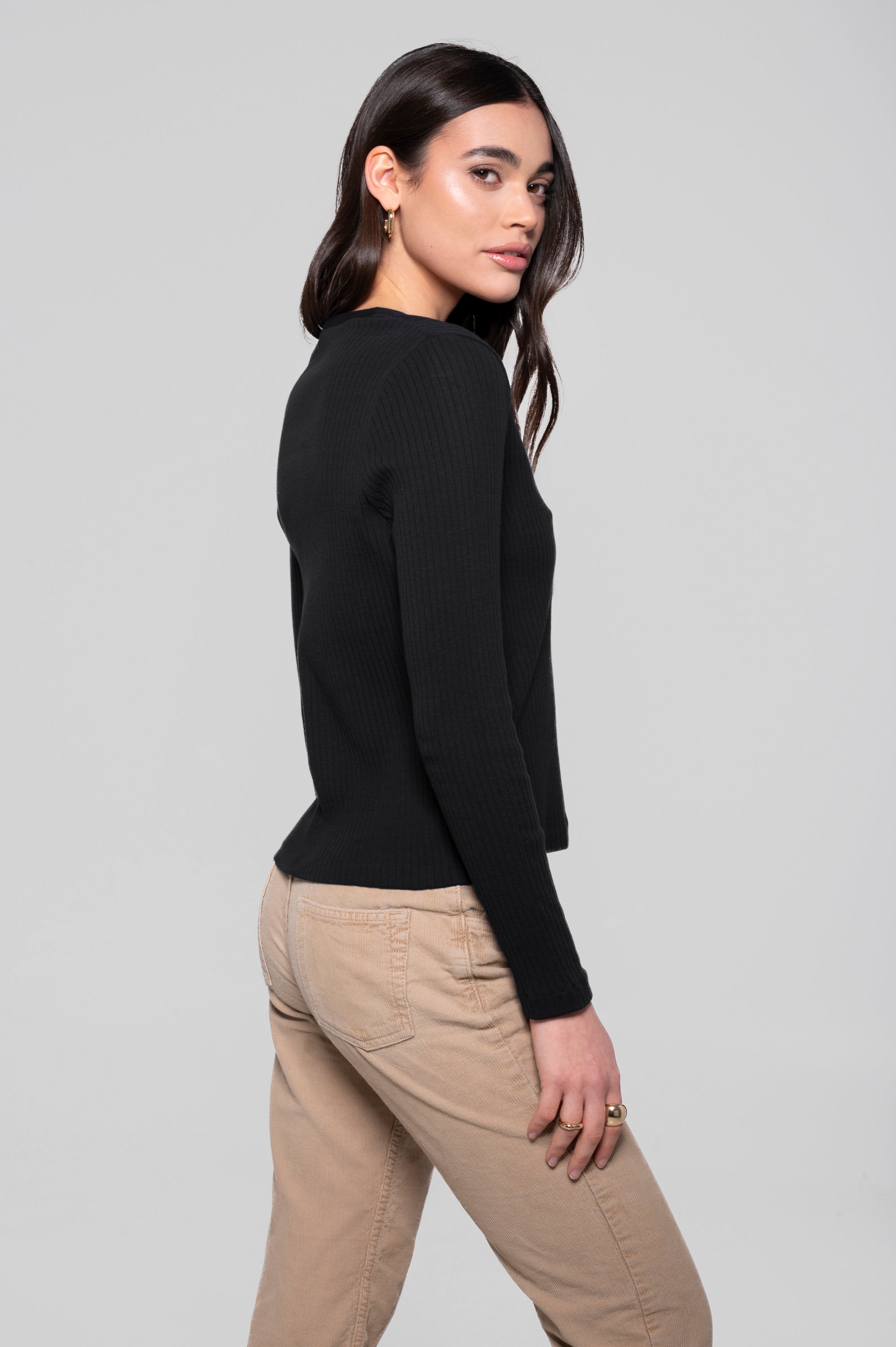 Cotton long sleeves cardigan 7564