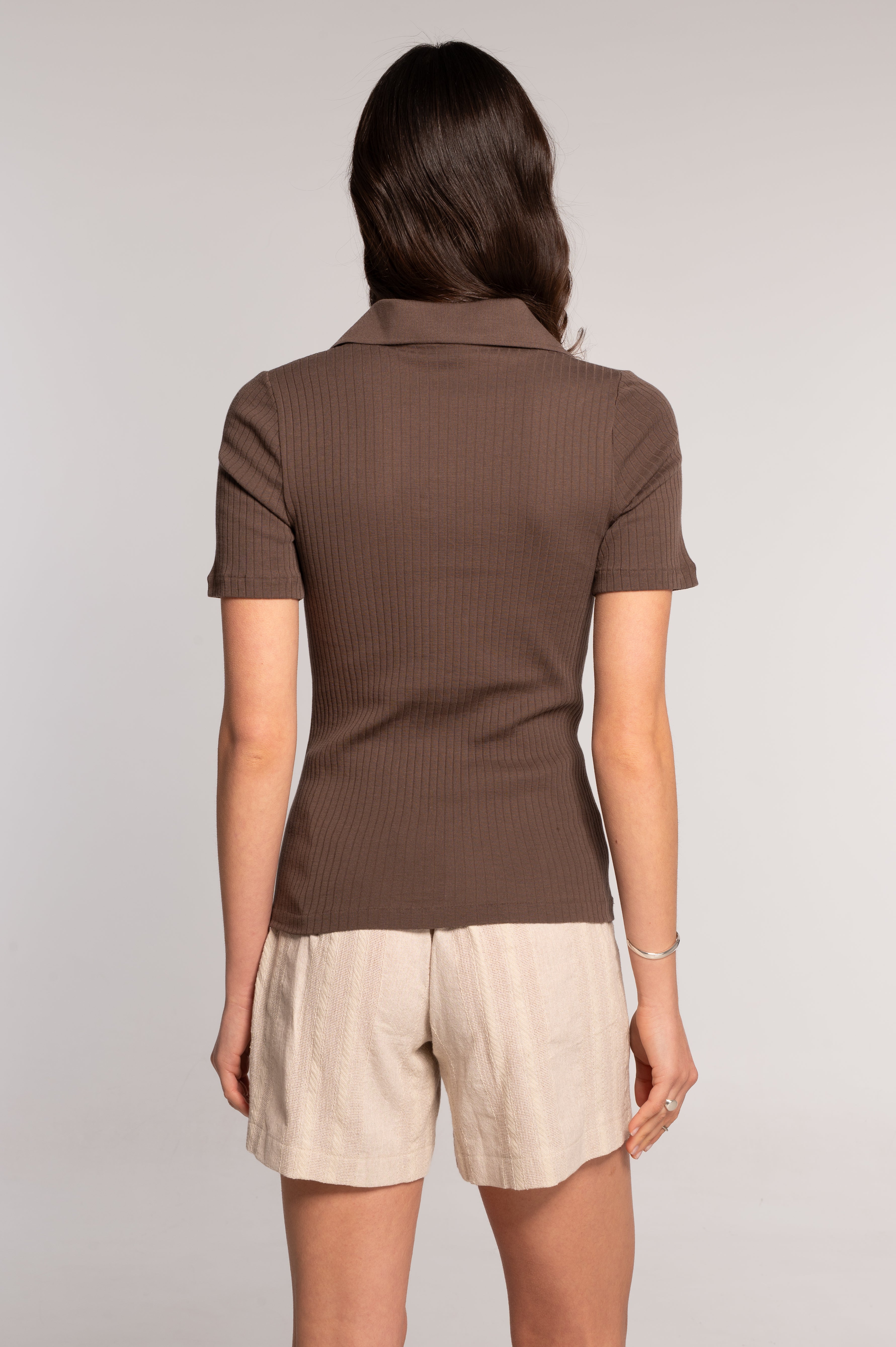 Cotton short sleeves polo shirt 7566