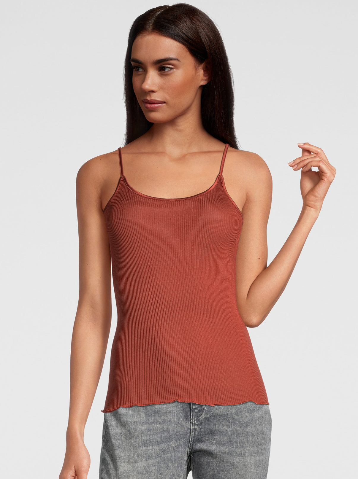 Spaghetti Top pure Silk organza 9450 - Oscalito