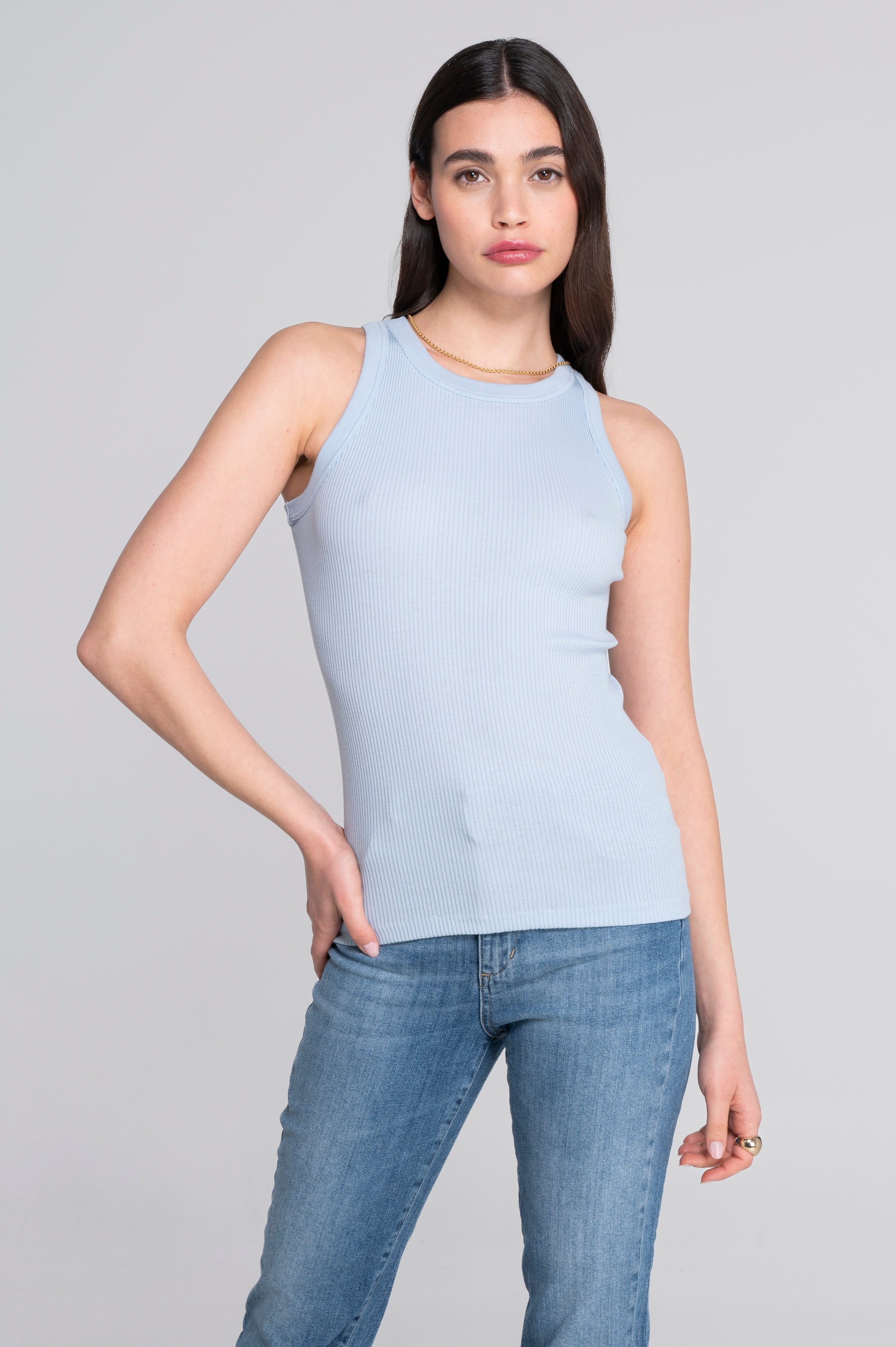 Cotton halterneck top 7165