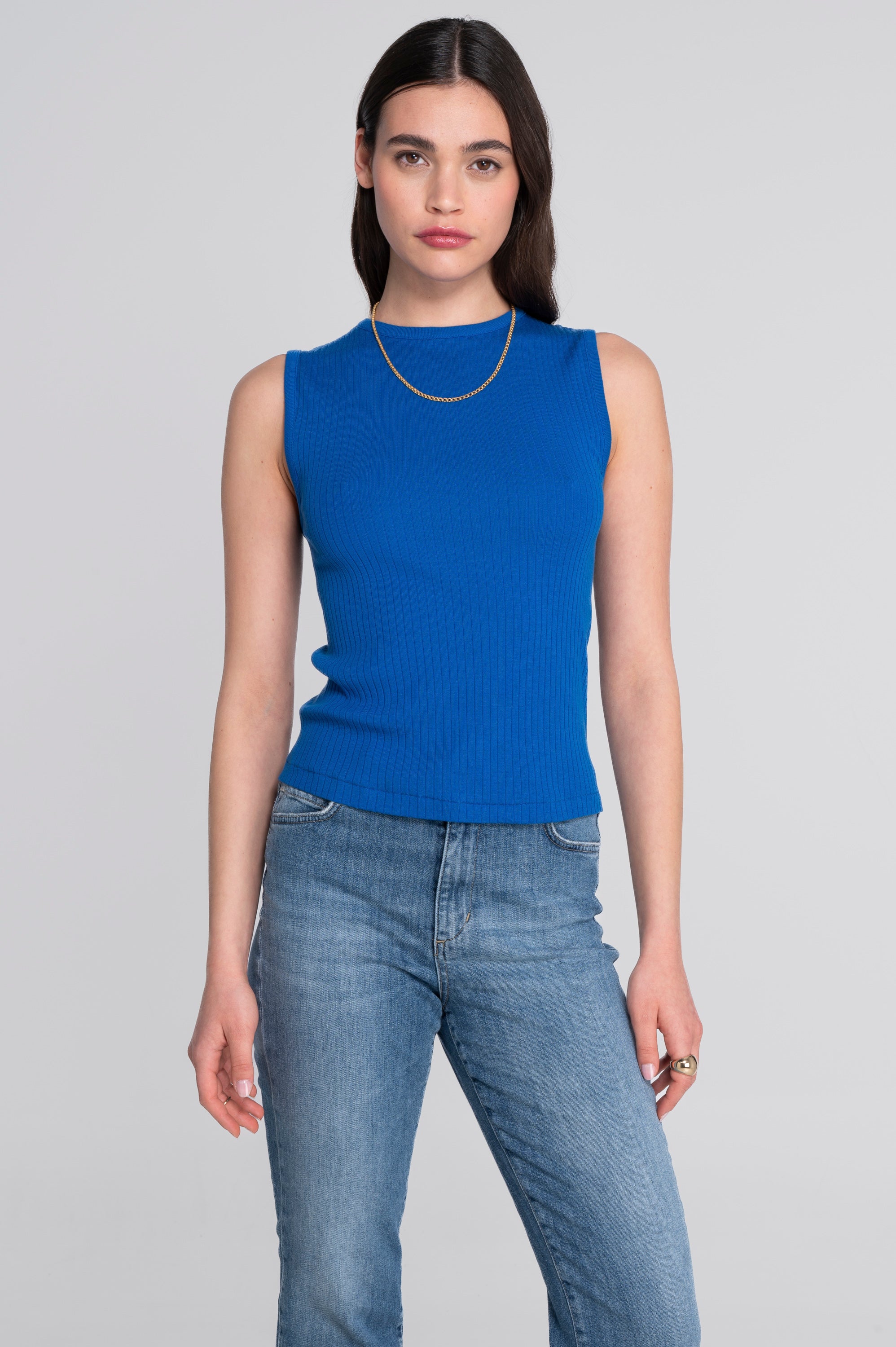 Cotton round neck top 7562