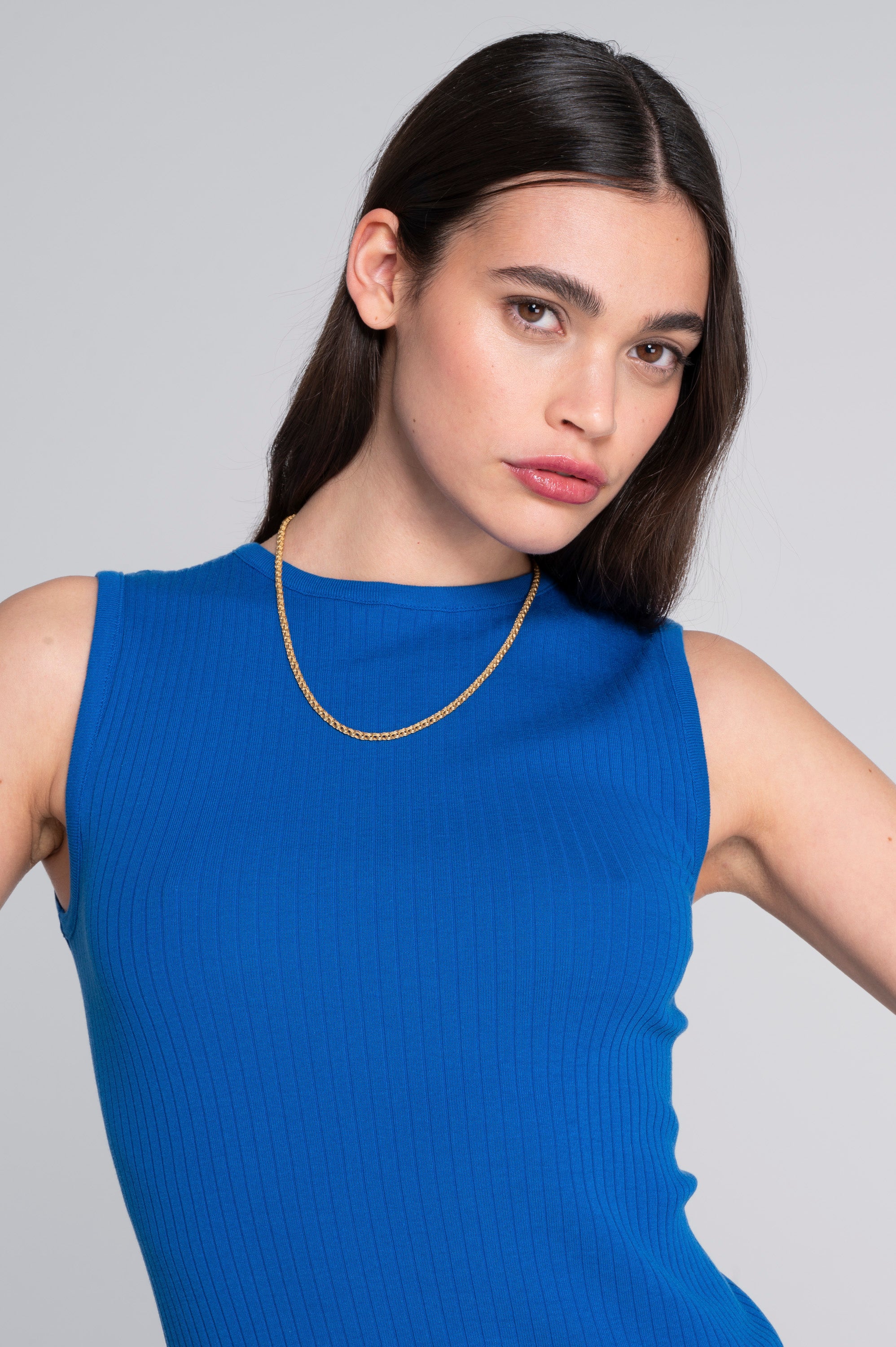 Cotton round neck top 7562