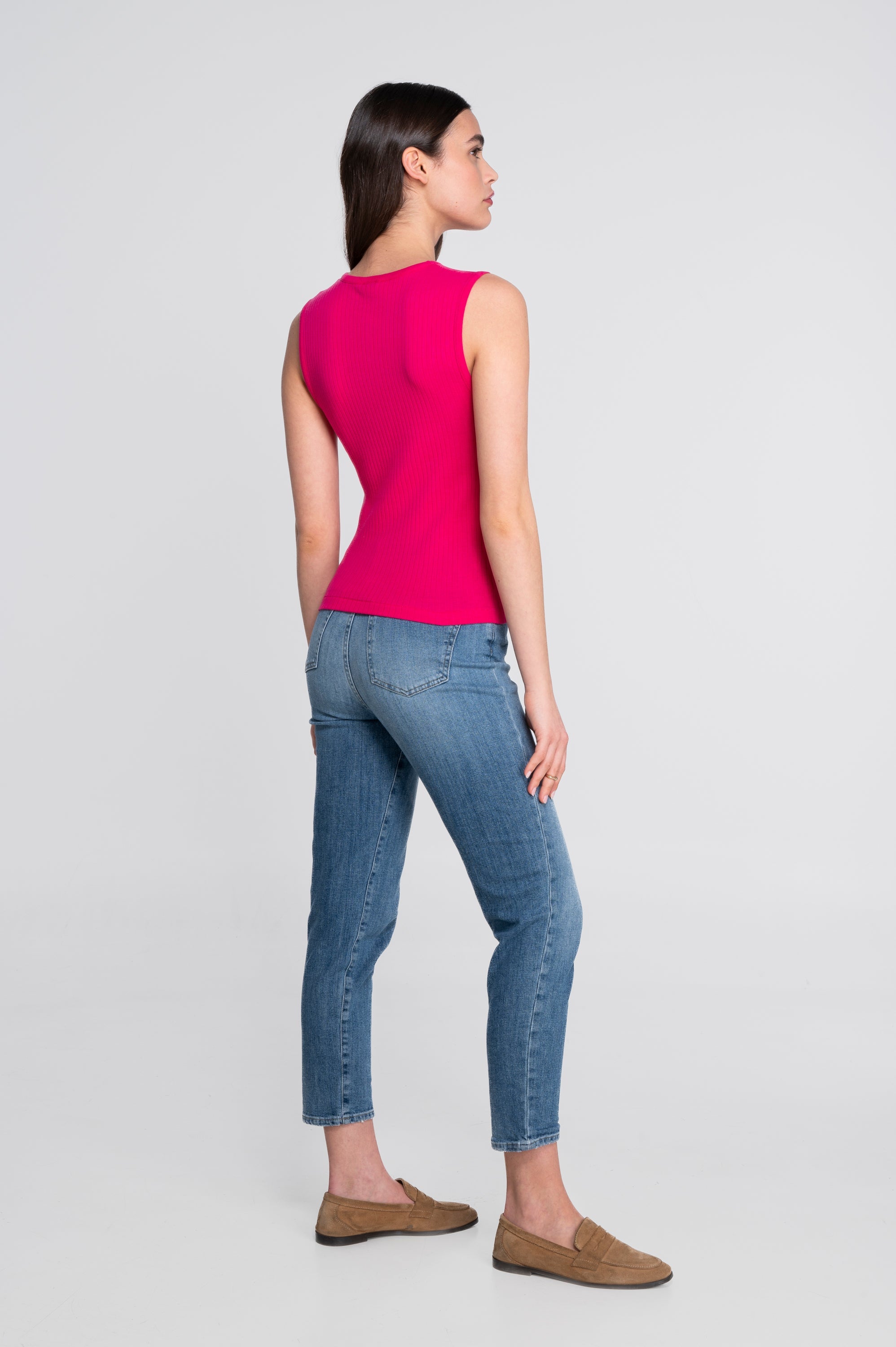 Cotton round neck top 7562