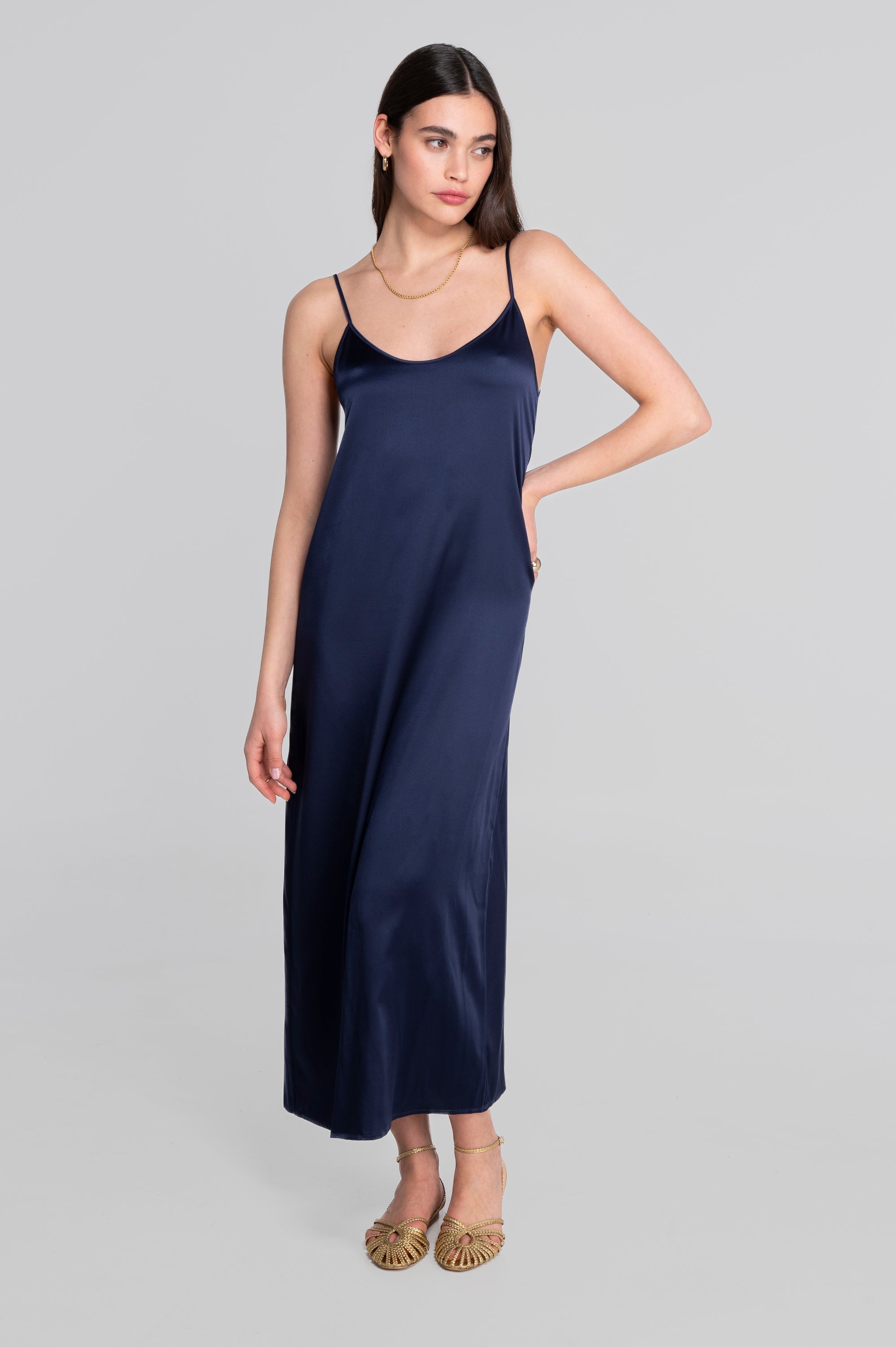 Long Slip in Stretch Silk 10311