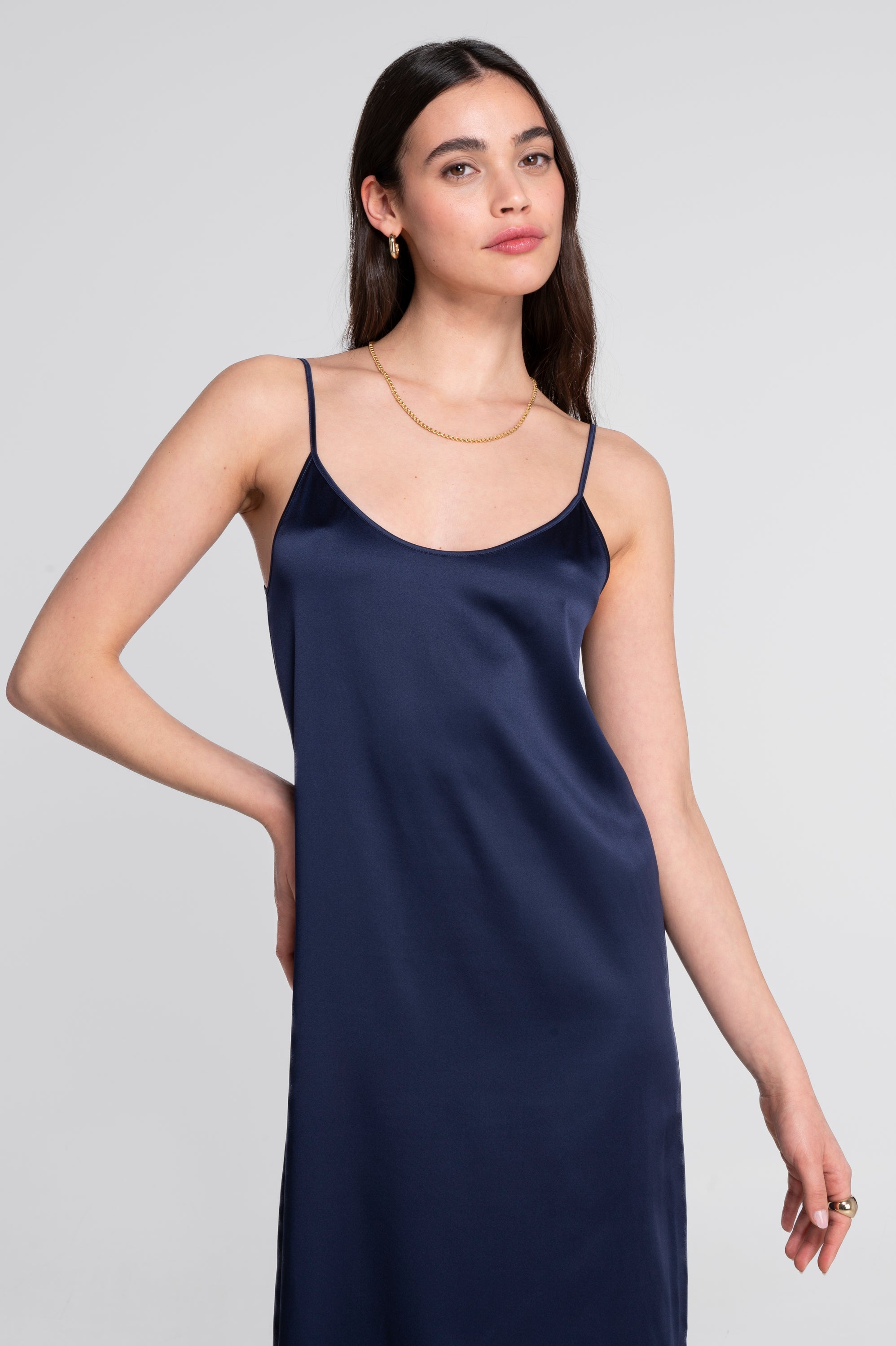 Long Slip in Stretch Silk 10311