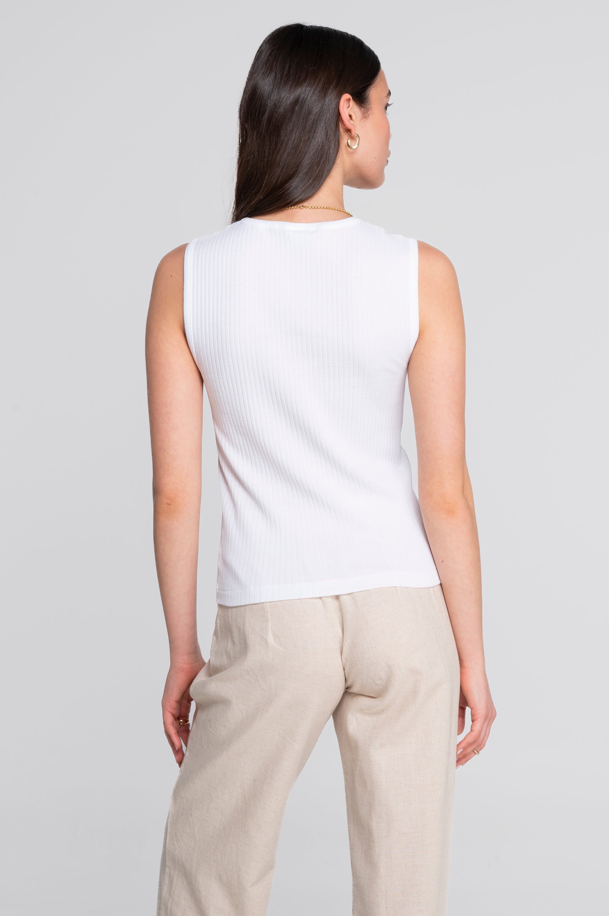 Cotton round neck top 7562