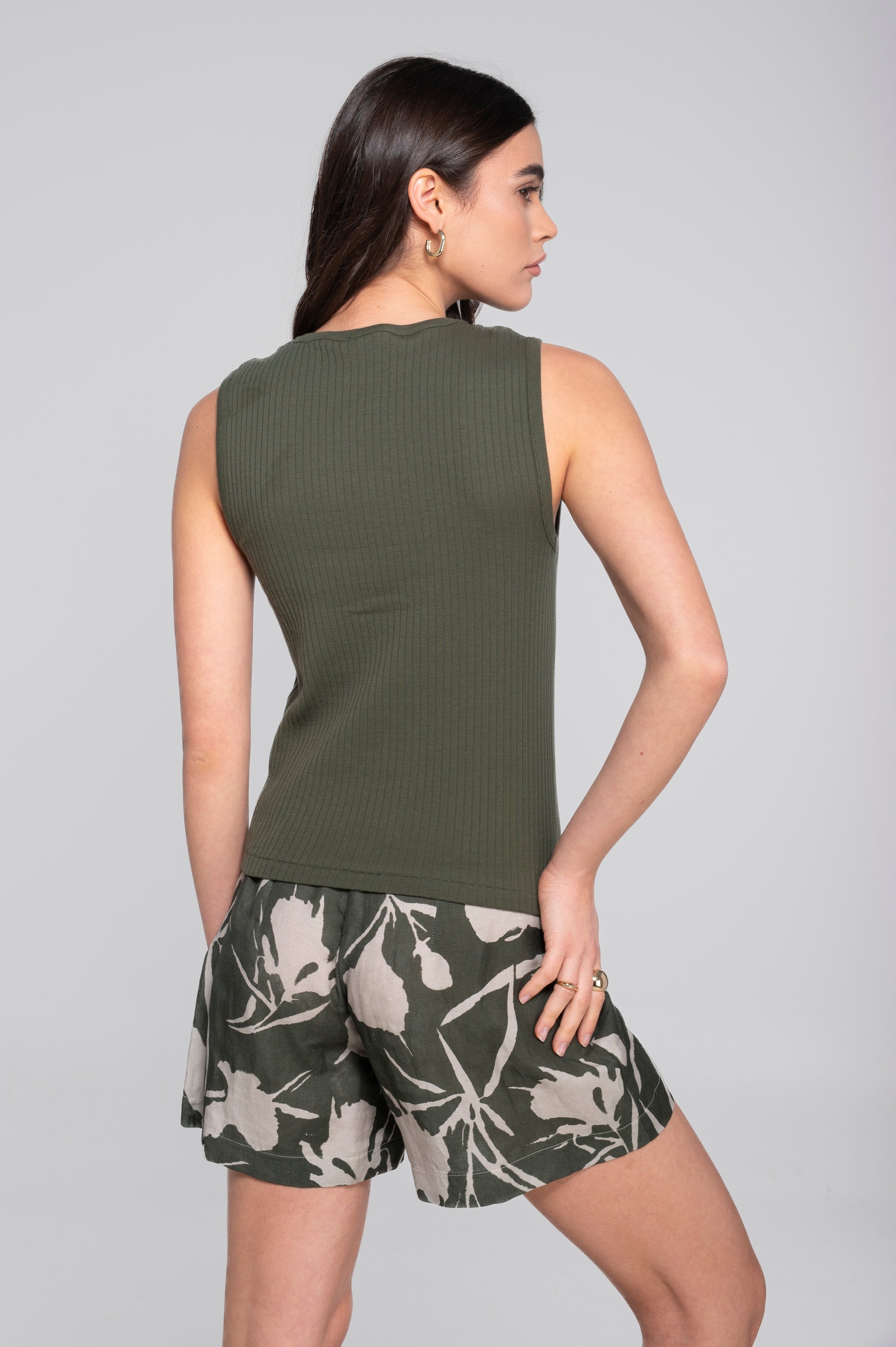 Cotton round neck top 7562