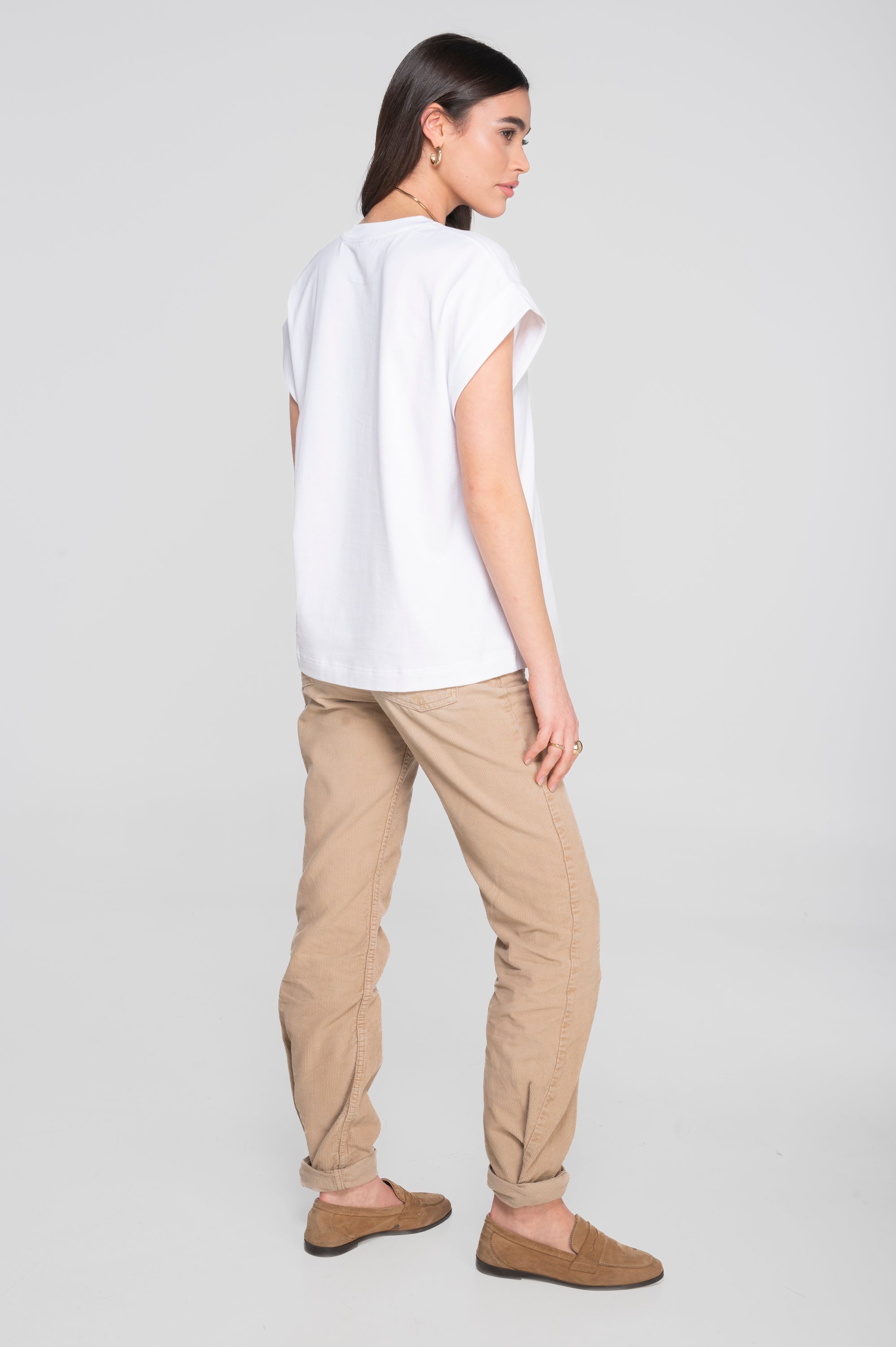 T-shirt with kimono sleeves in heavyweigh jersey cotton 7570