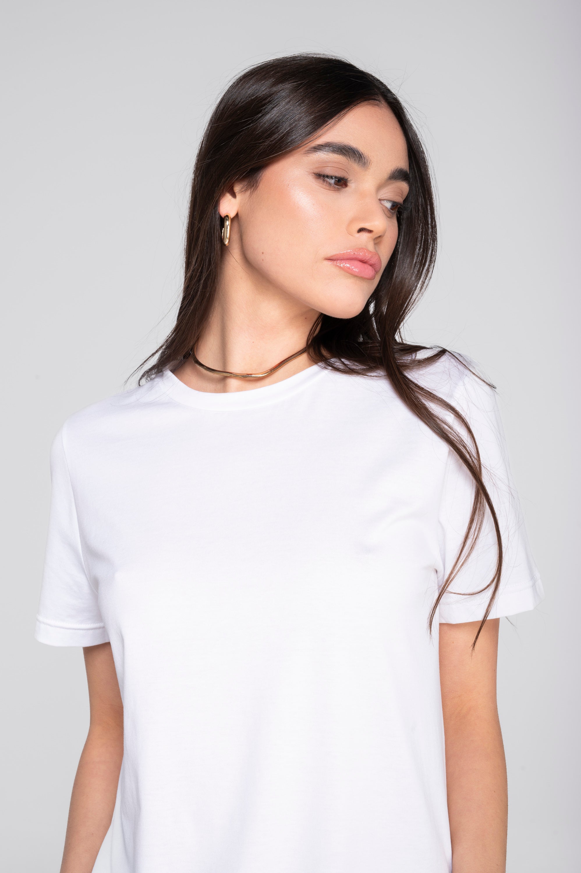 Round neck T-shirt in jersey cotton 409