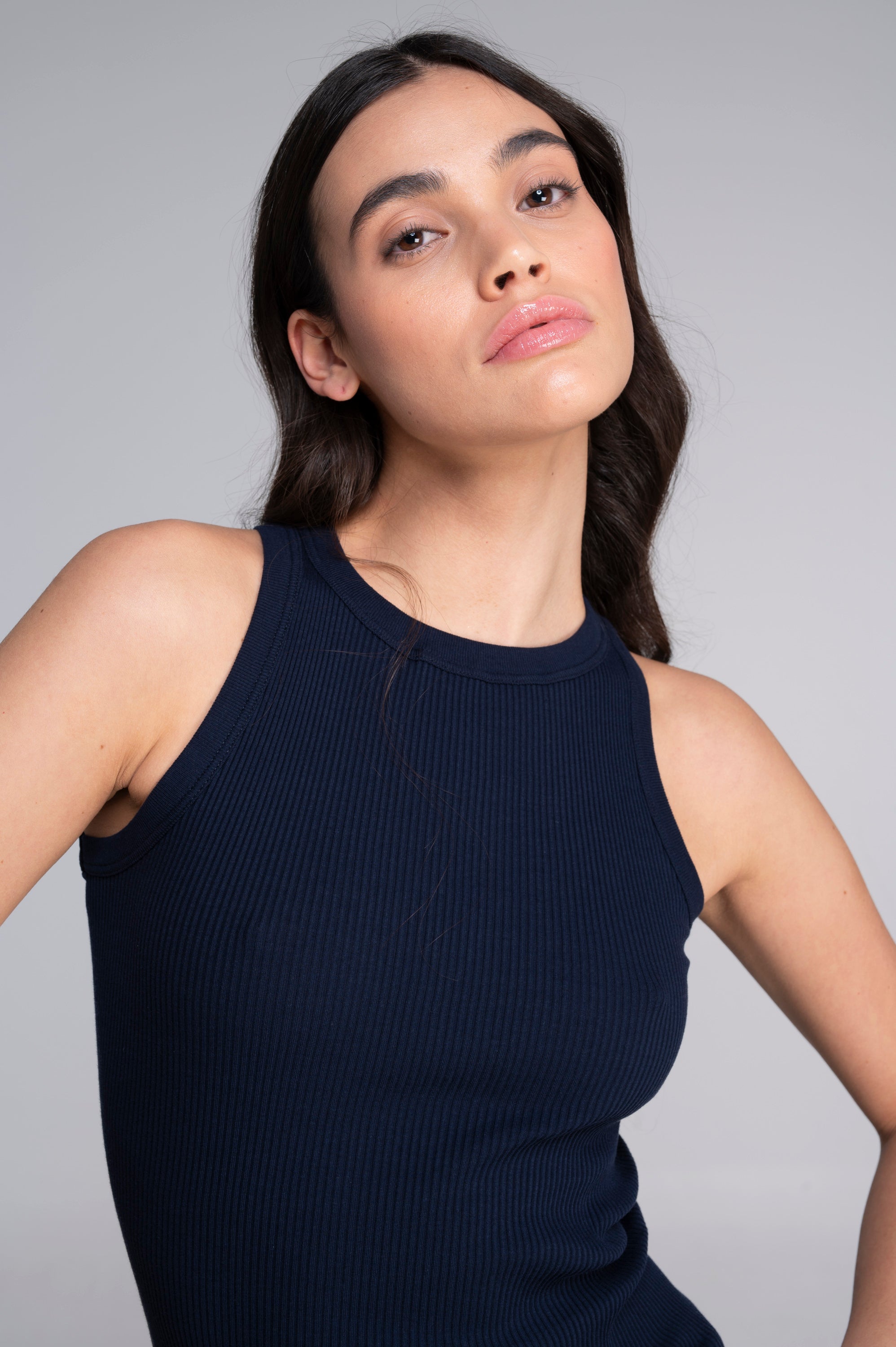 Cotton halterneck top 7165