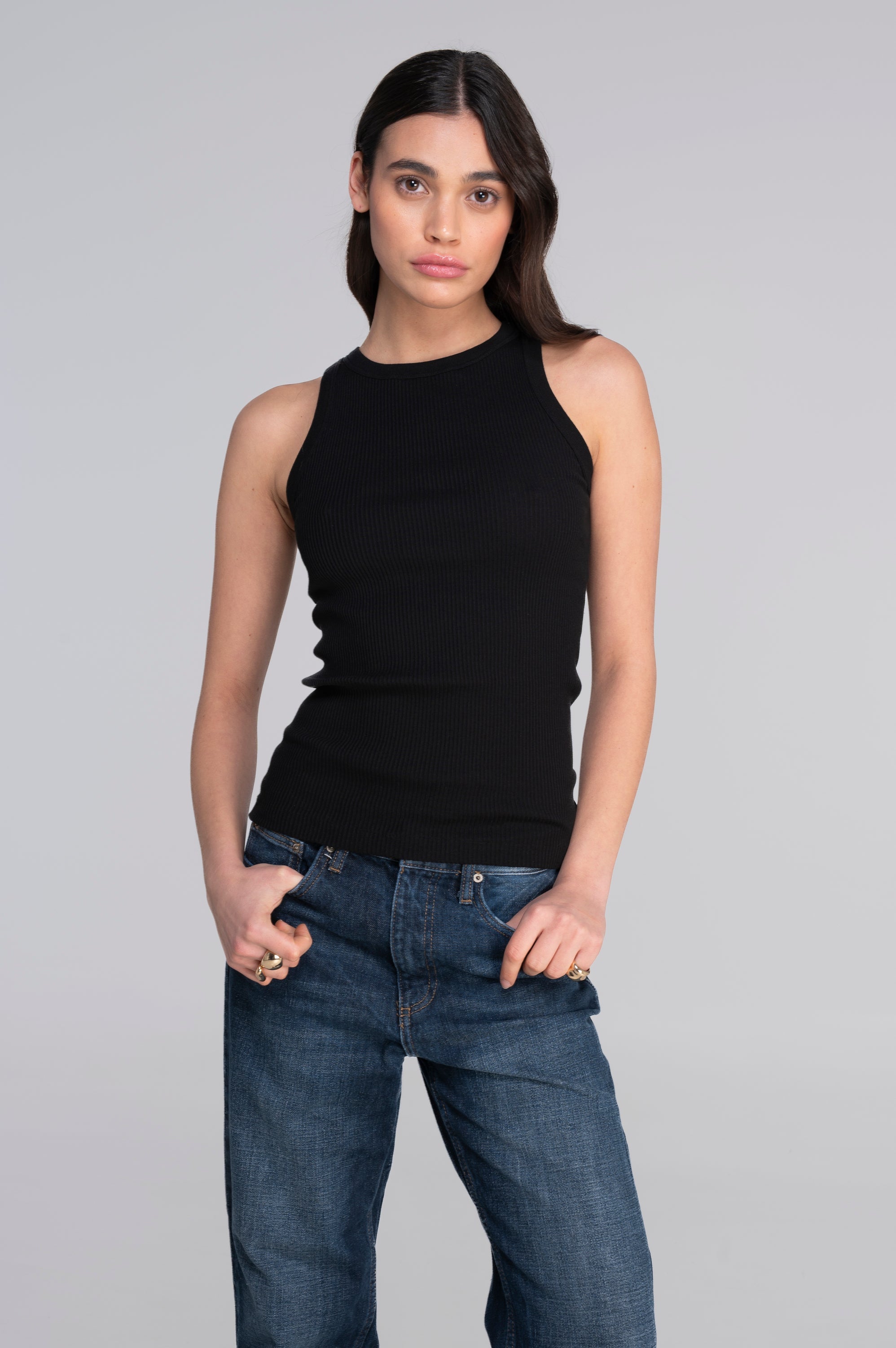 Cotton halterneck top 7165