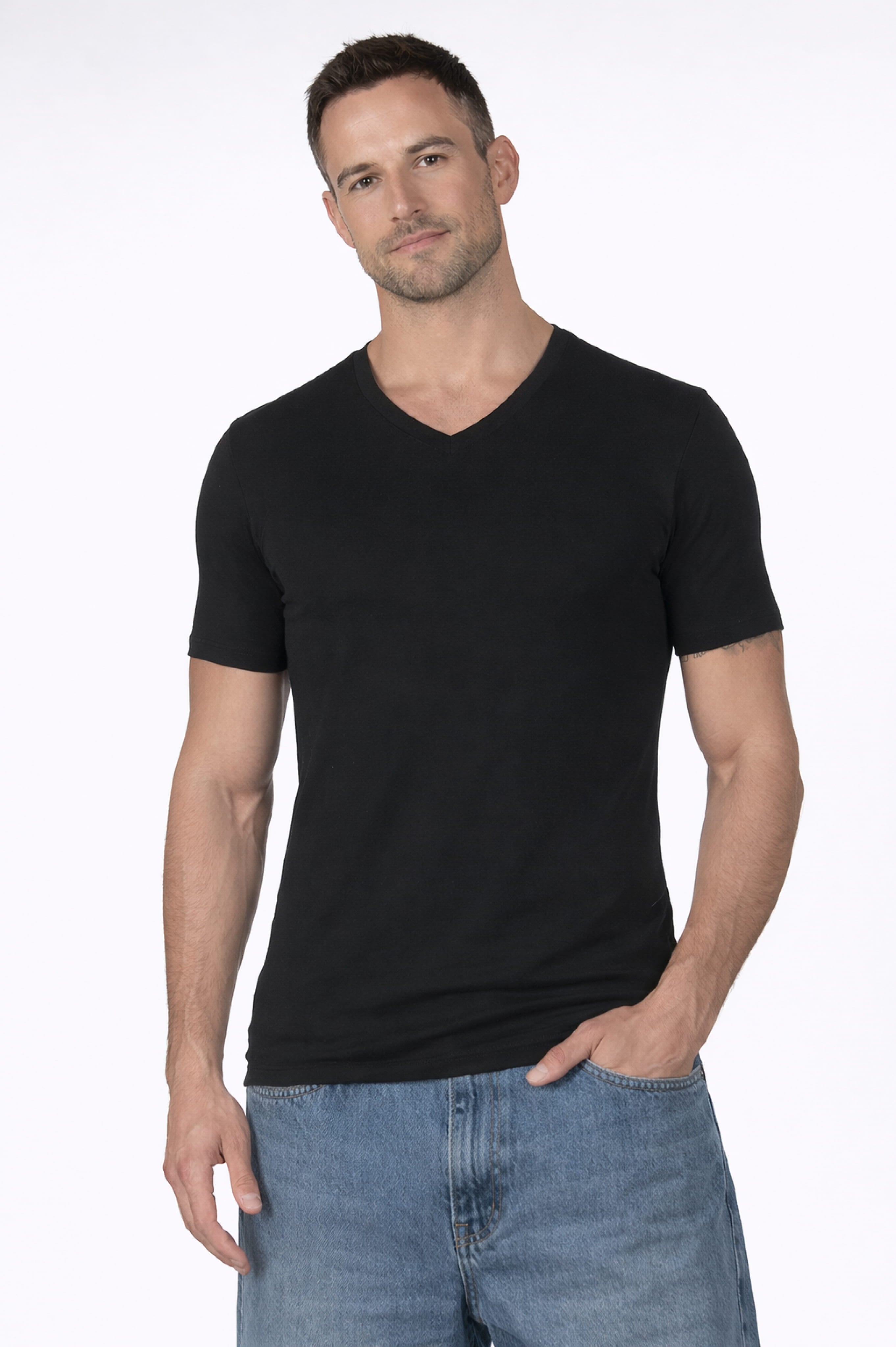 Micromodal V Neck T-Shirt 1576