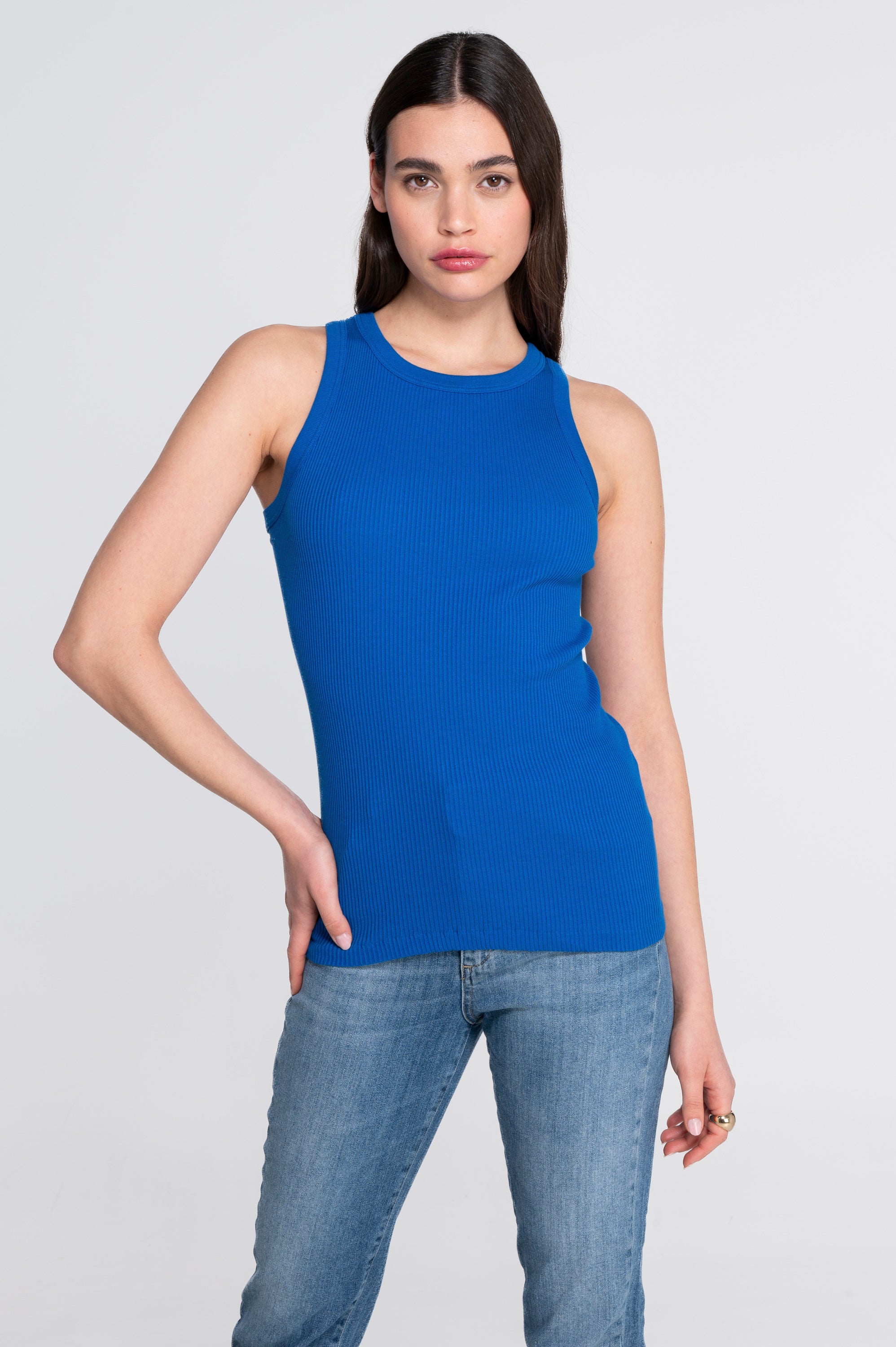 Cotton halterneck top 7165