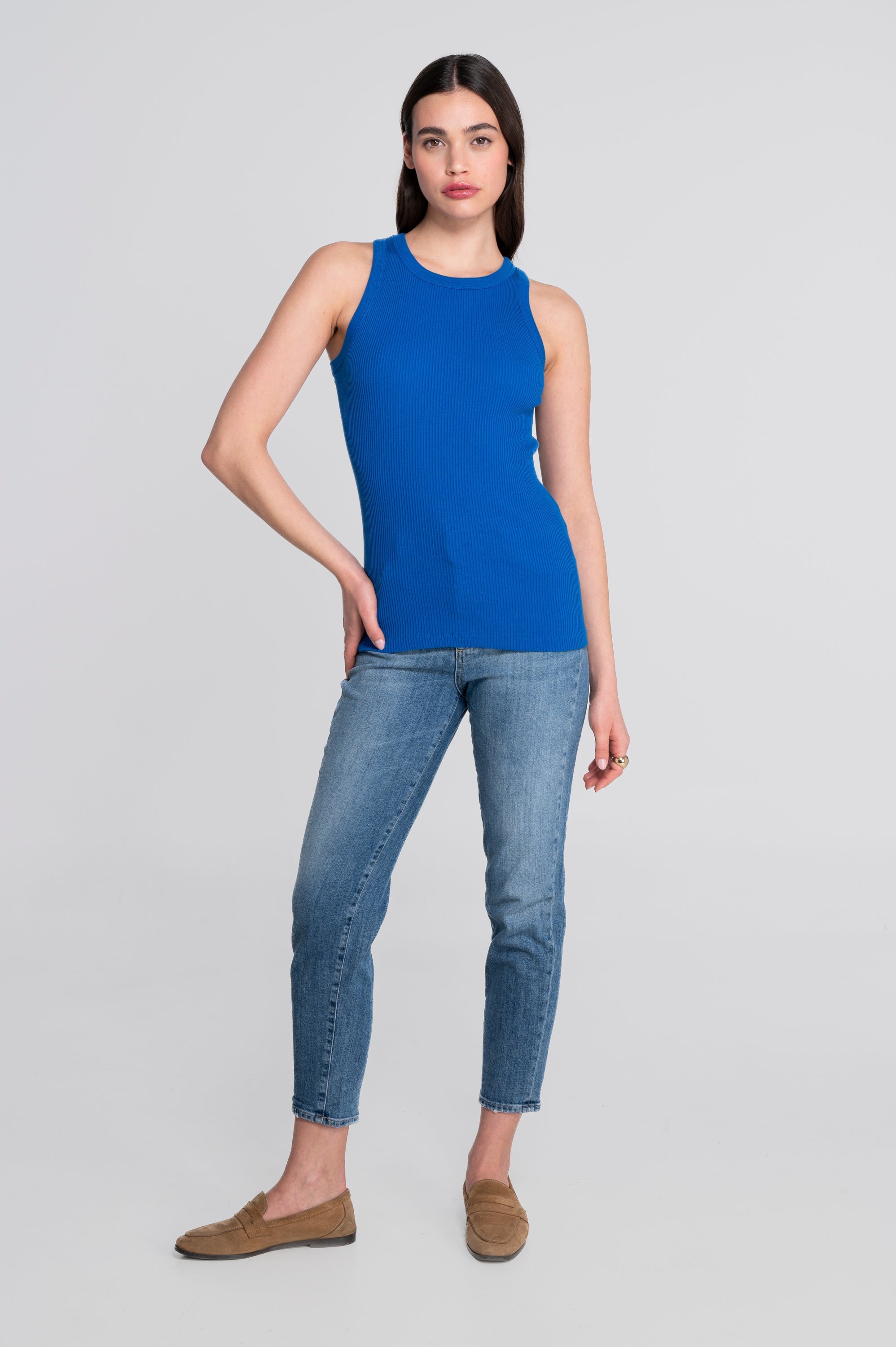 Cotton halterneck top 7165