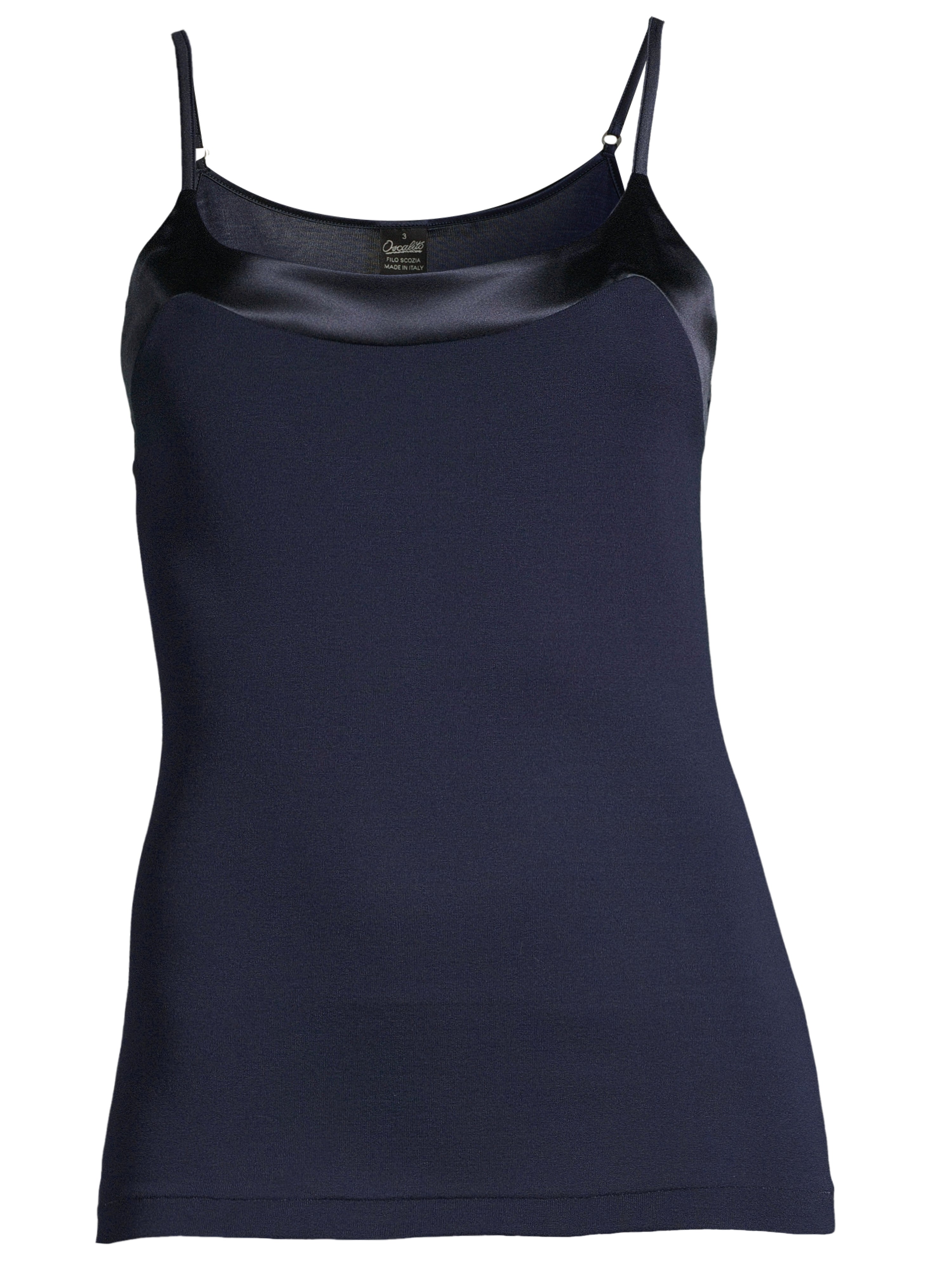 Filoscozia Spaghetti Top with Satin Edging 16124