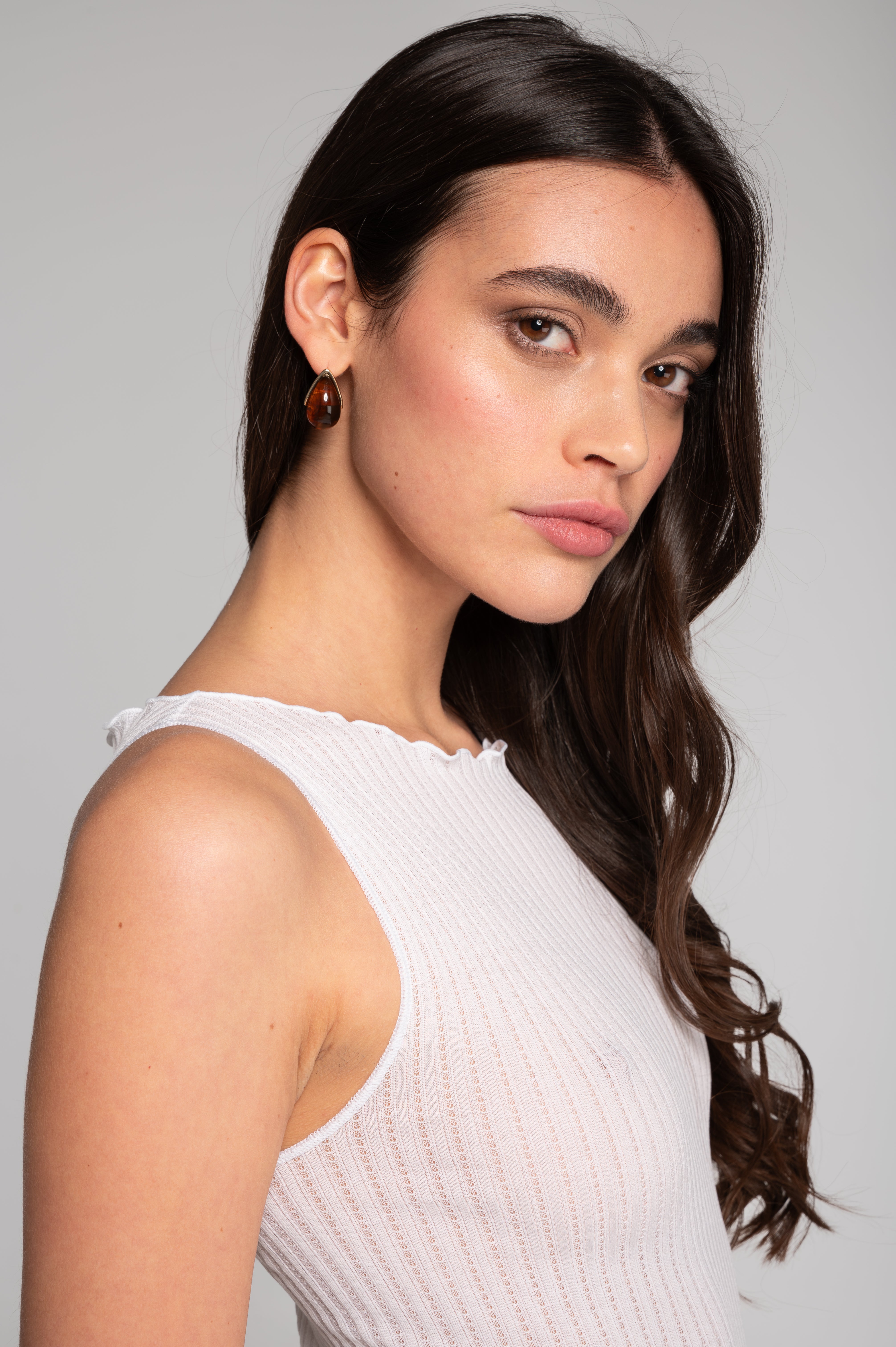 Halter neck top in ajouré Filoscozia 3113