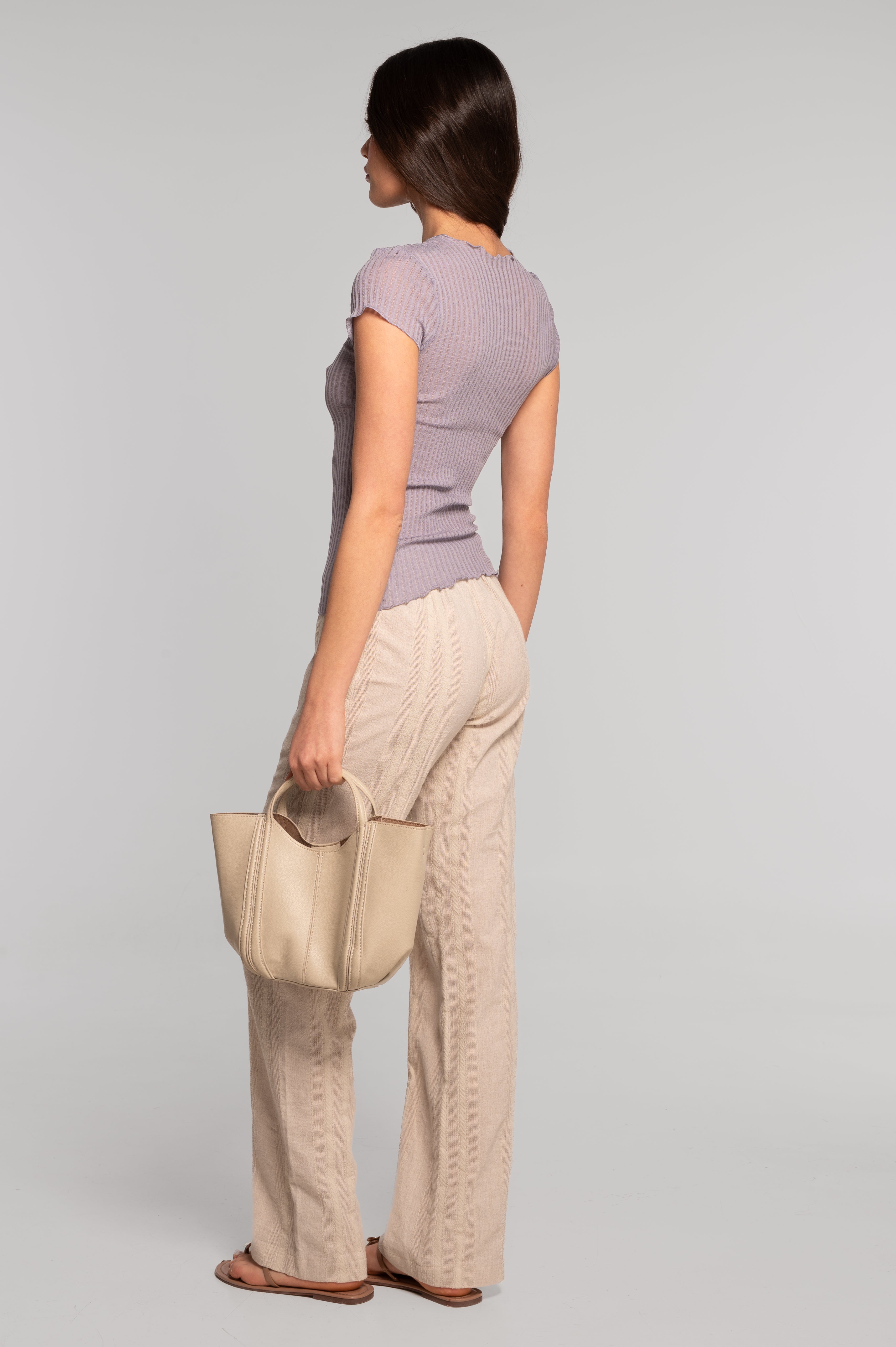 Short sleeves top in ajouré Filoscozia 3117