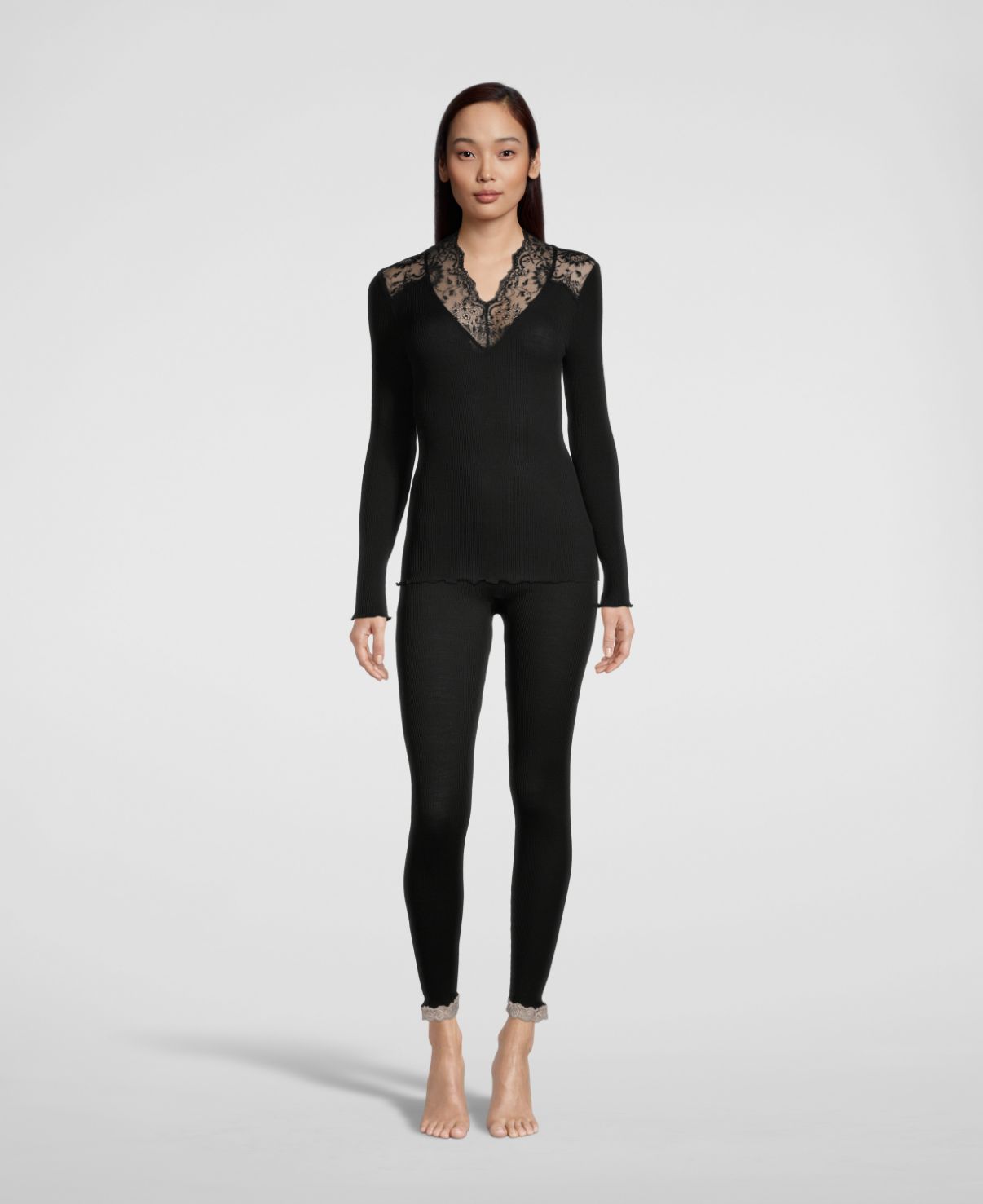 Tubular Leggings with lace 3419 - Oscalito