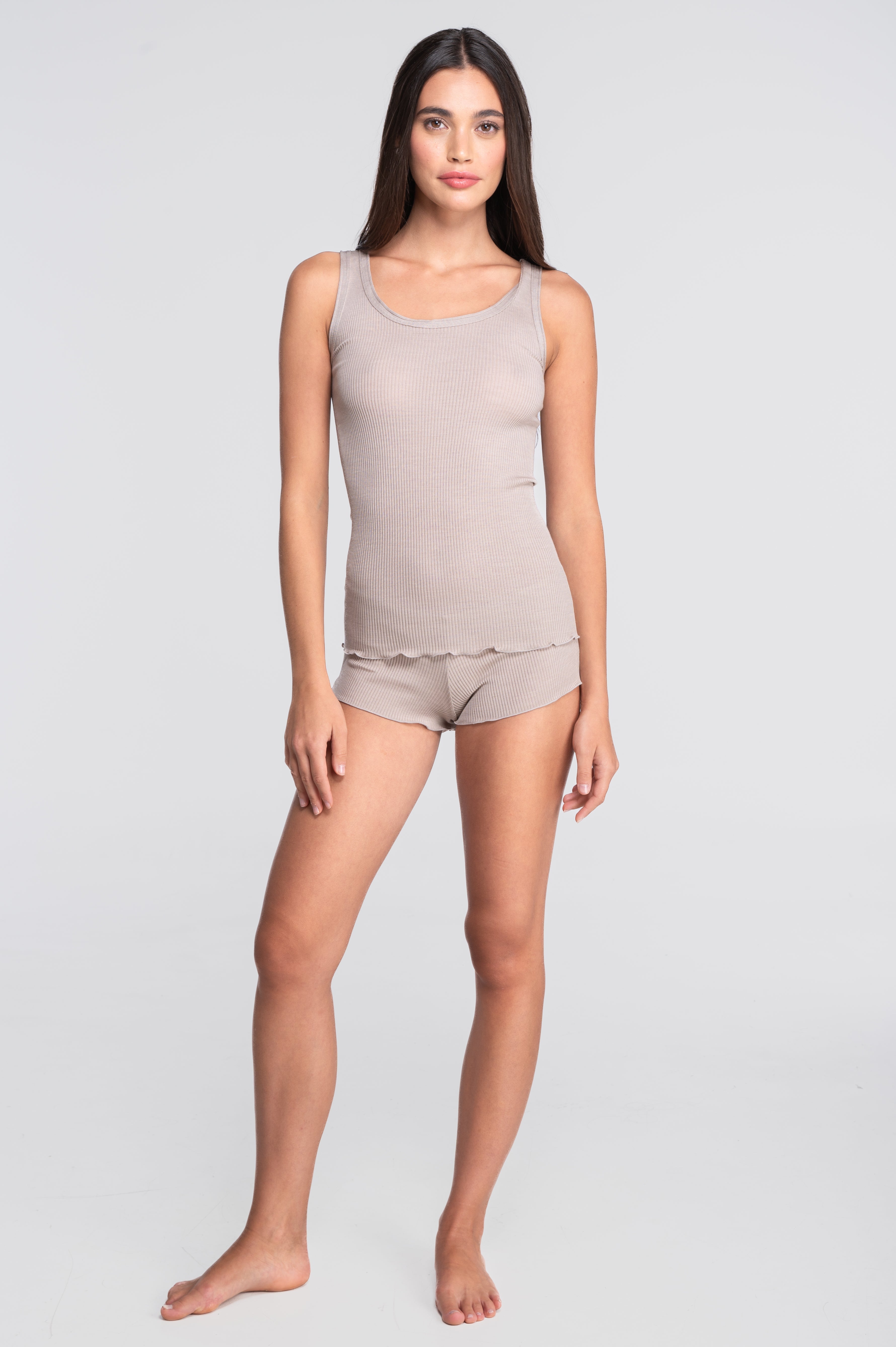 Wool and silk tank top 3442R