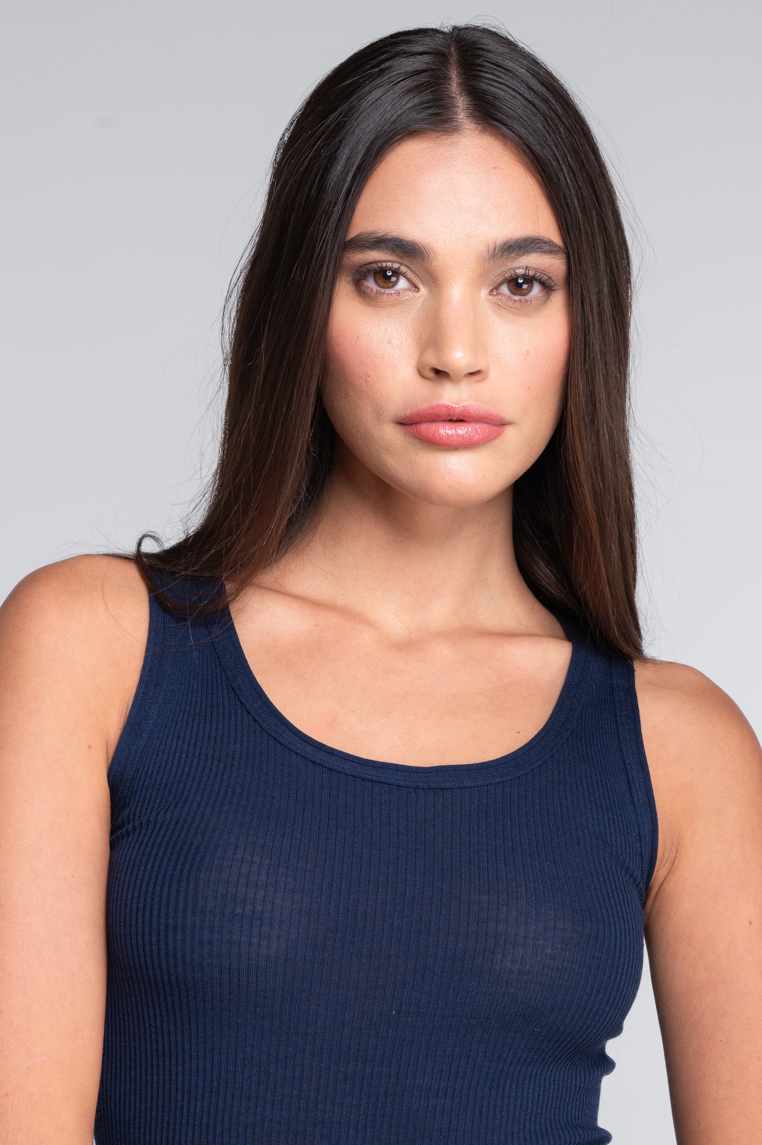 Wool and silk tank top 3442R