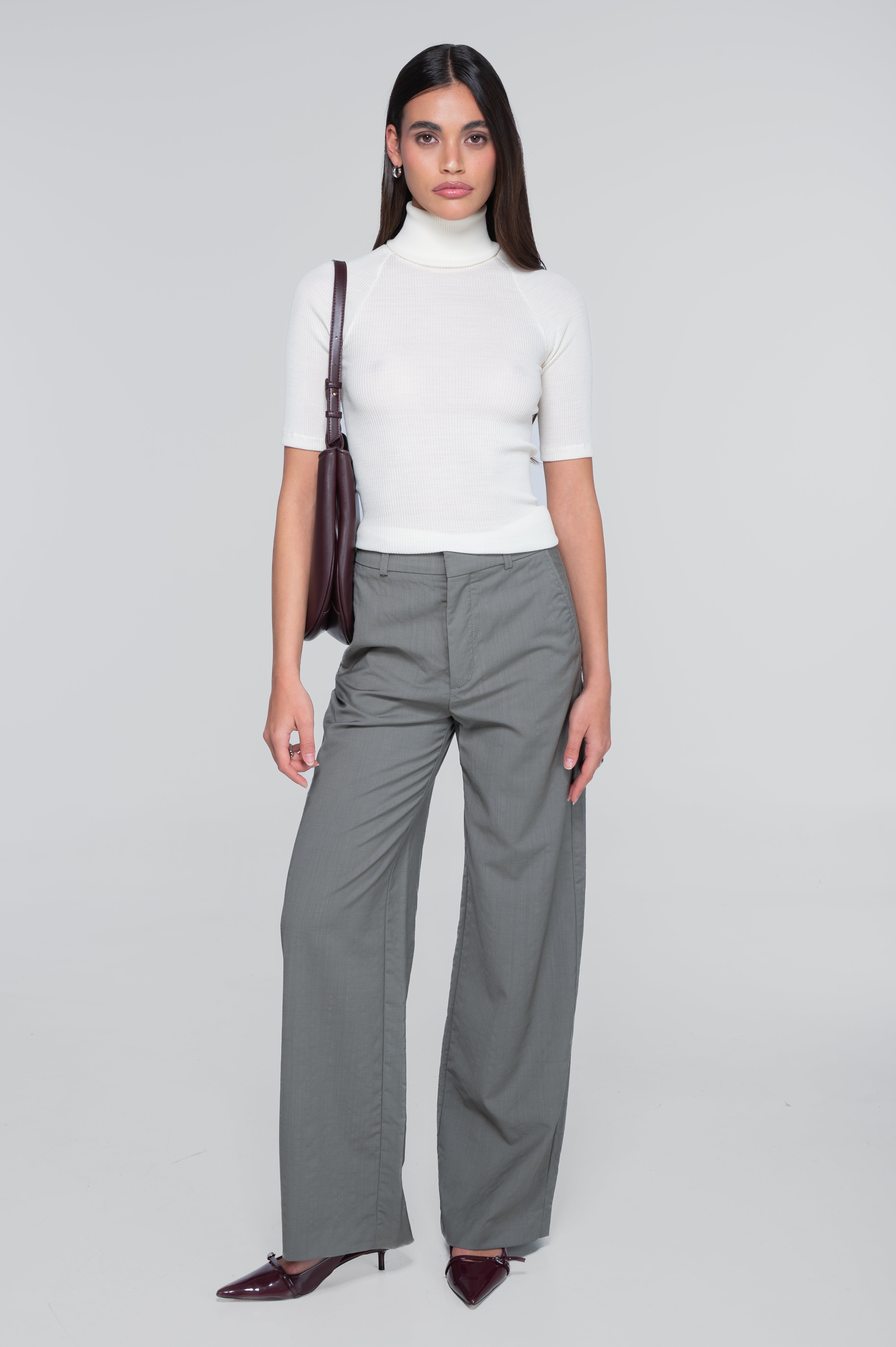 Half sleeve turtleneck Wool & Silk 3445