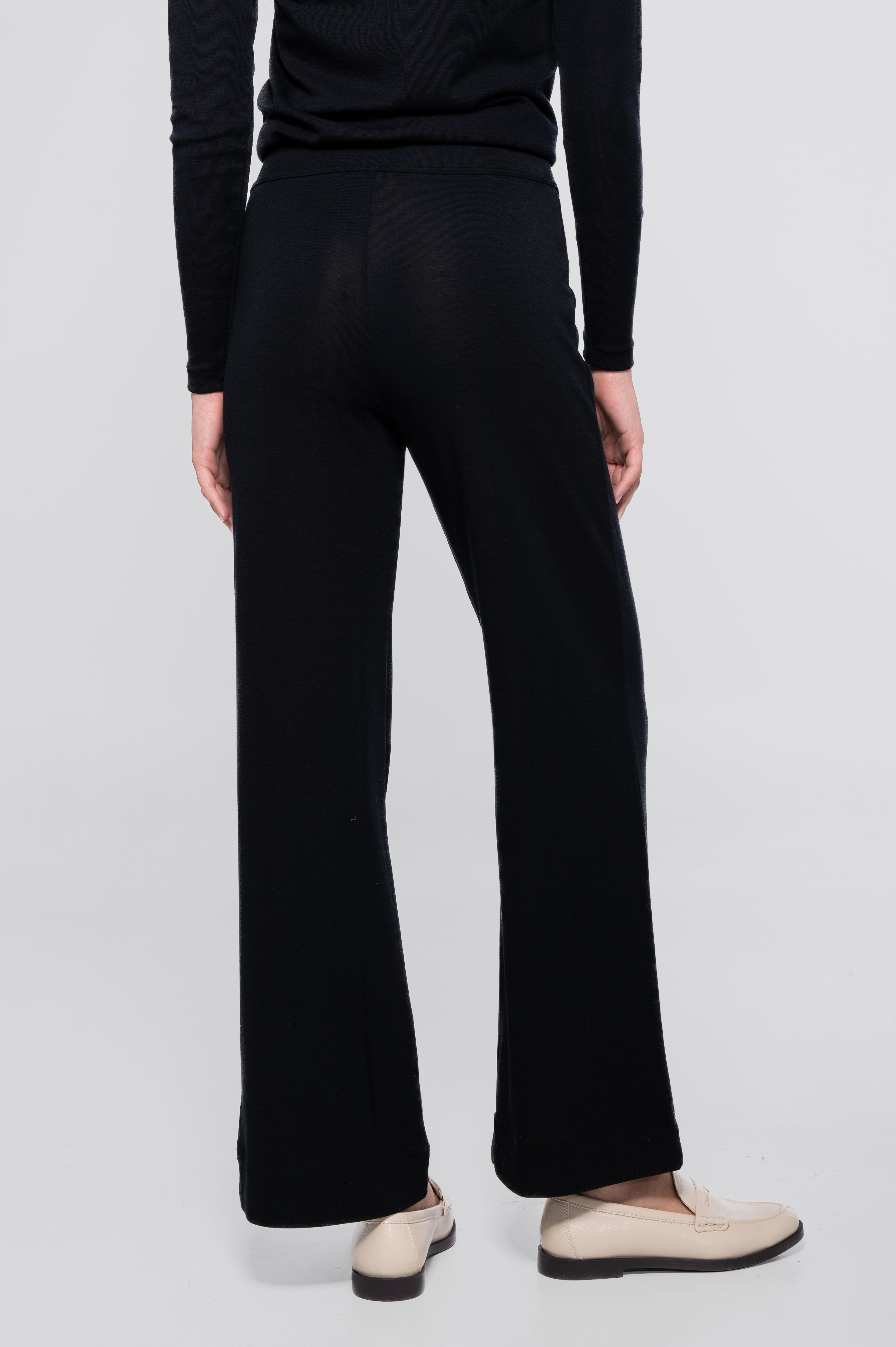 Wide-leg wool and silk trousers 5681