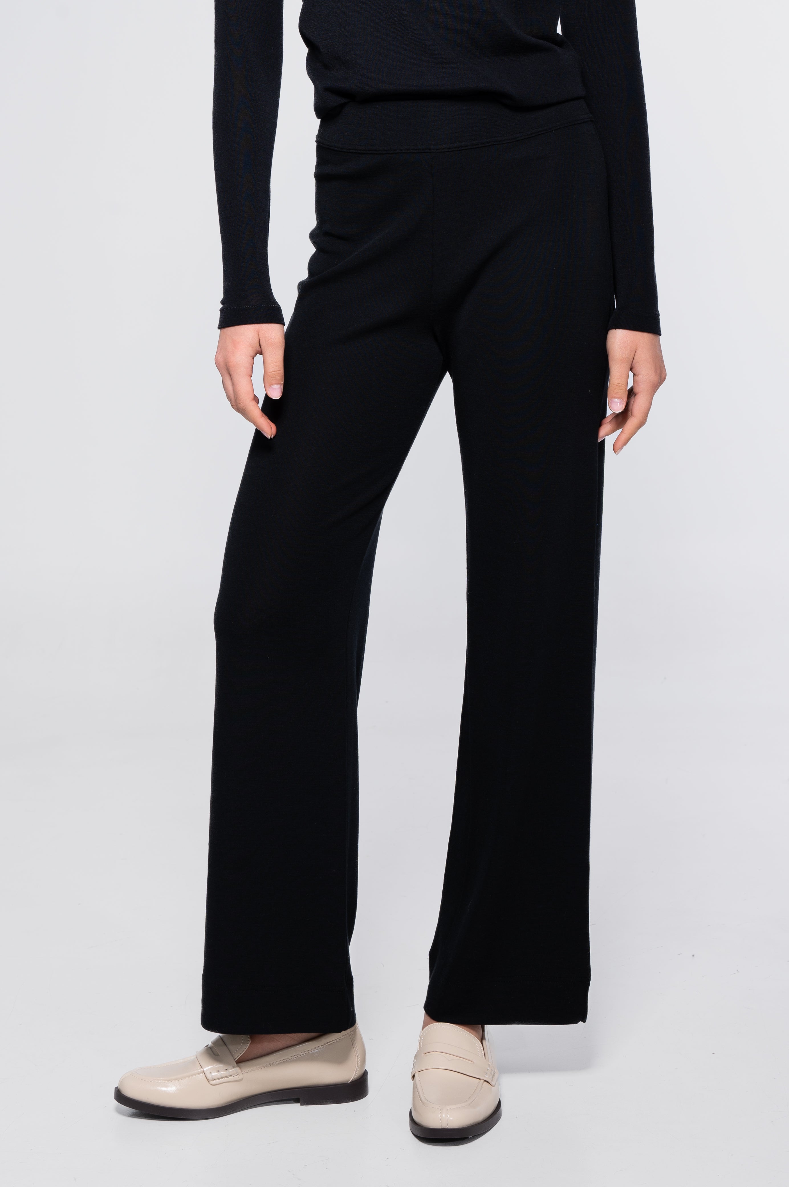 Wide-leg wool and silk trousers 5681
