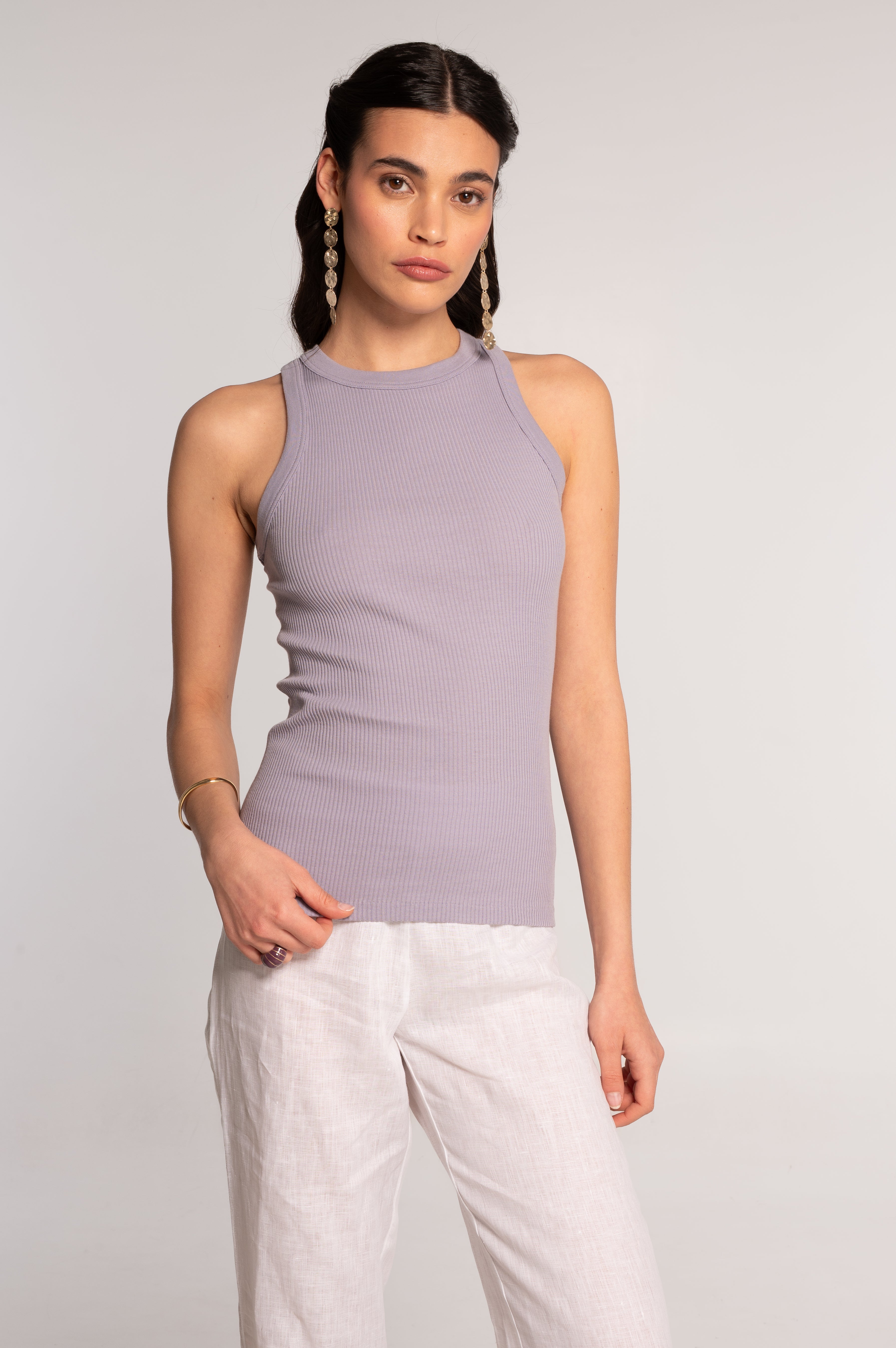 Cotton halterneck top 7165