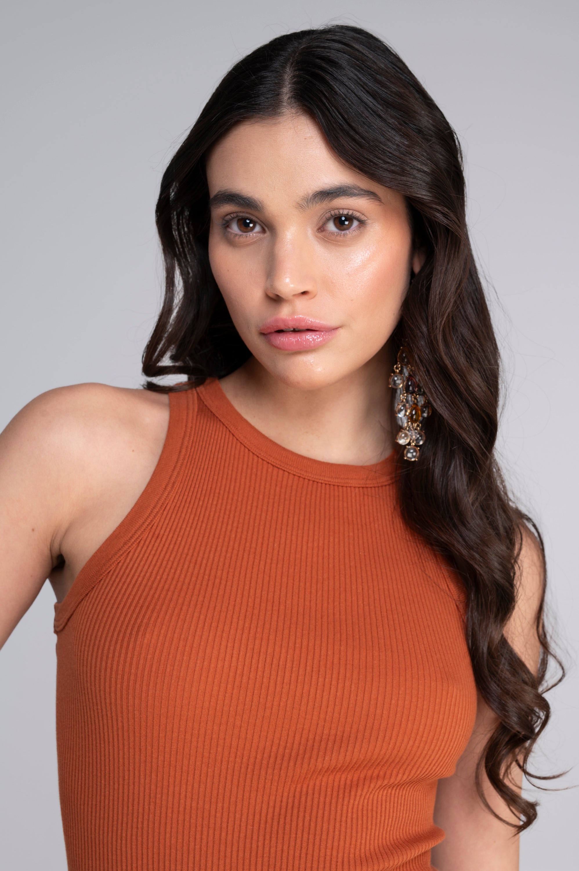 Cotton halterneck top 7165