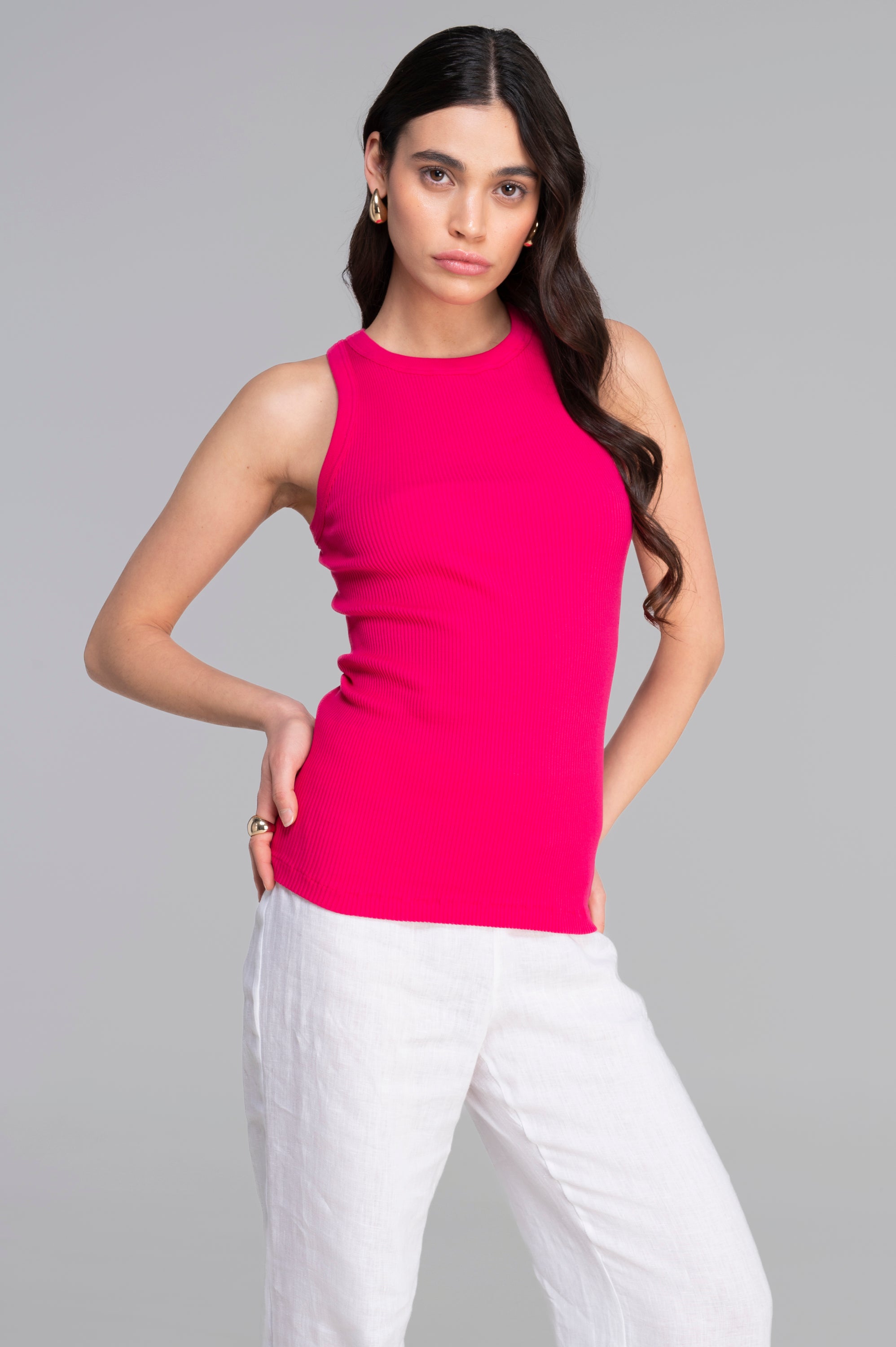 Cotton halterneck top 7165