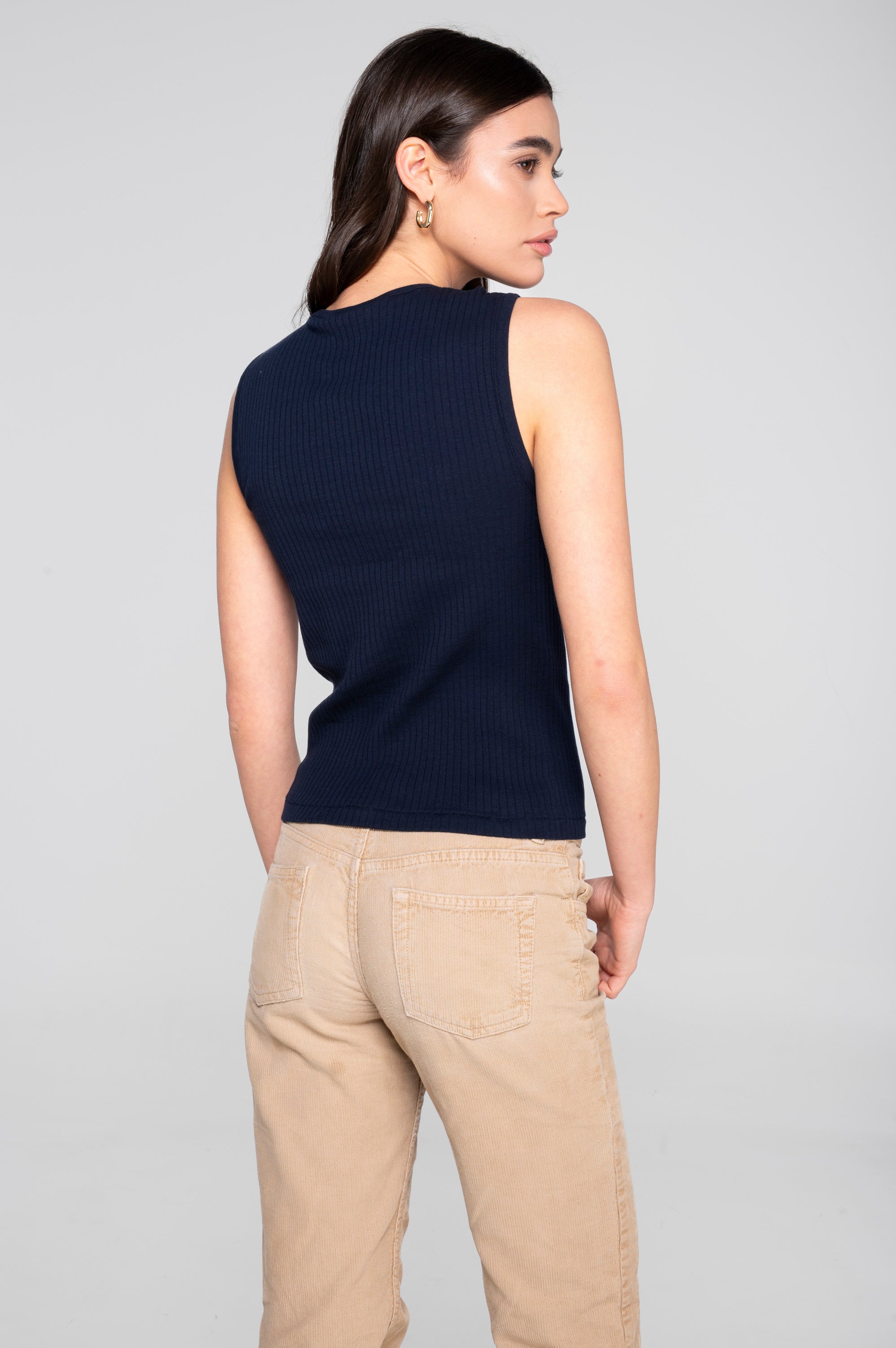 Cotton round neck top 7562