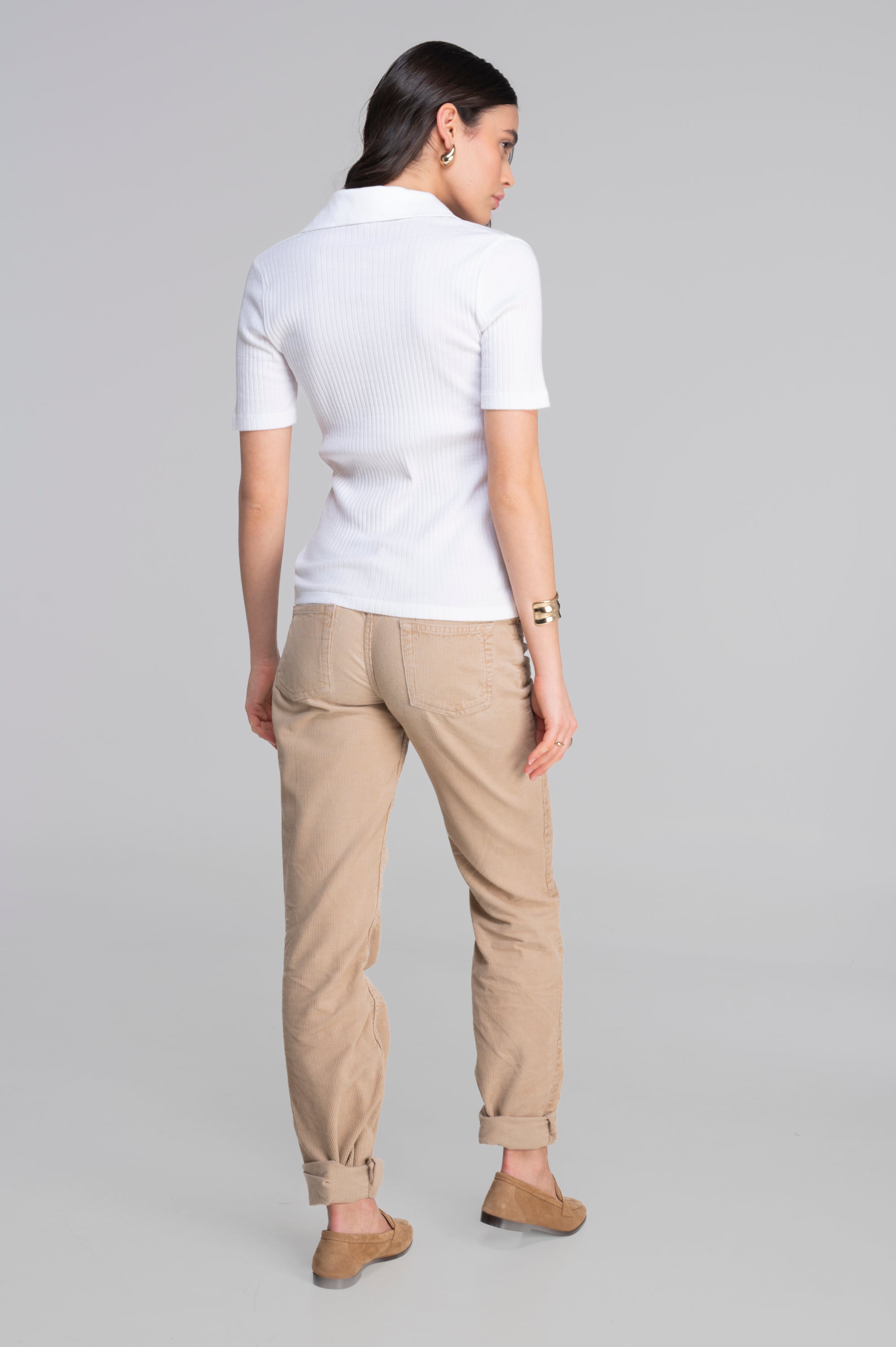 Cotton short sleeves polo shirt 7566