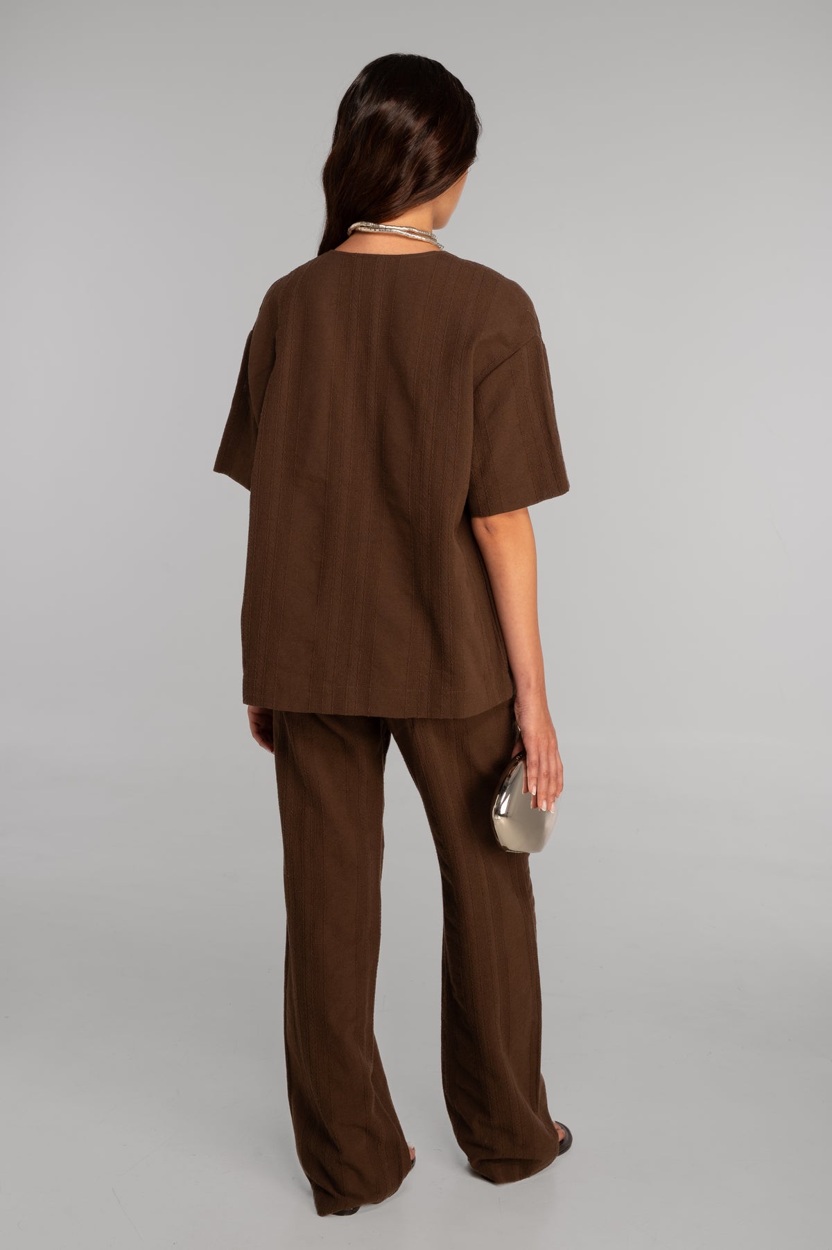 Cotton jacquard kimono-style jacket 7732X