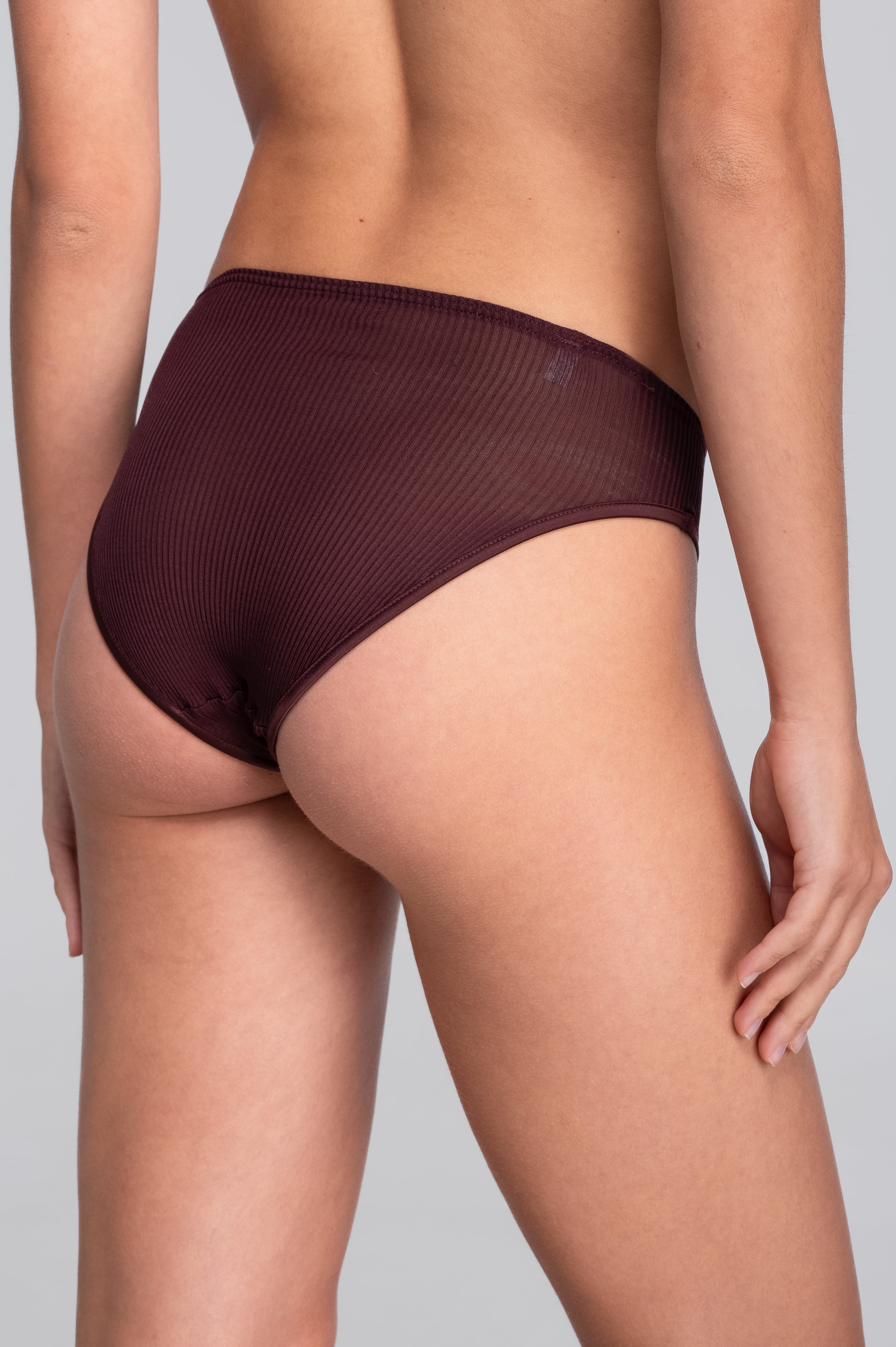 Pure silk middle rise brief 9451